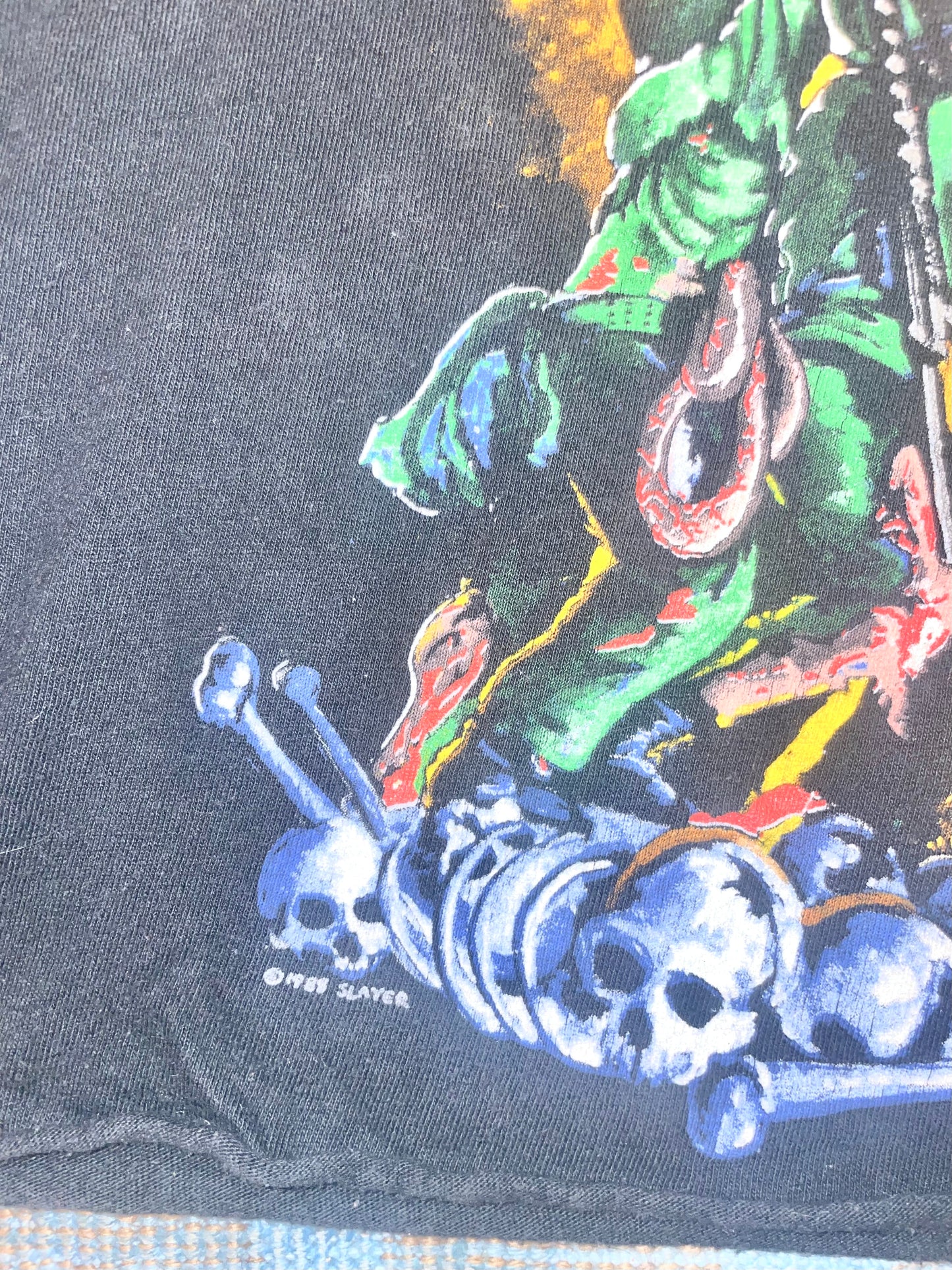 Slayer "World Sacrifice Tour 1988" Black Double Sided Thrash Metal Vintage T-Shirt