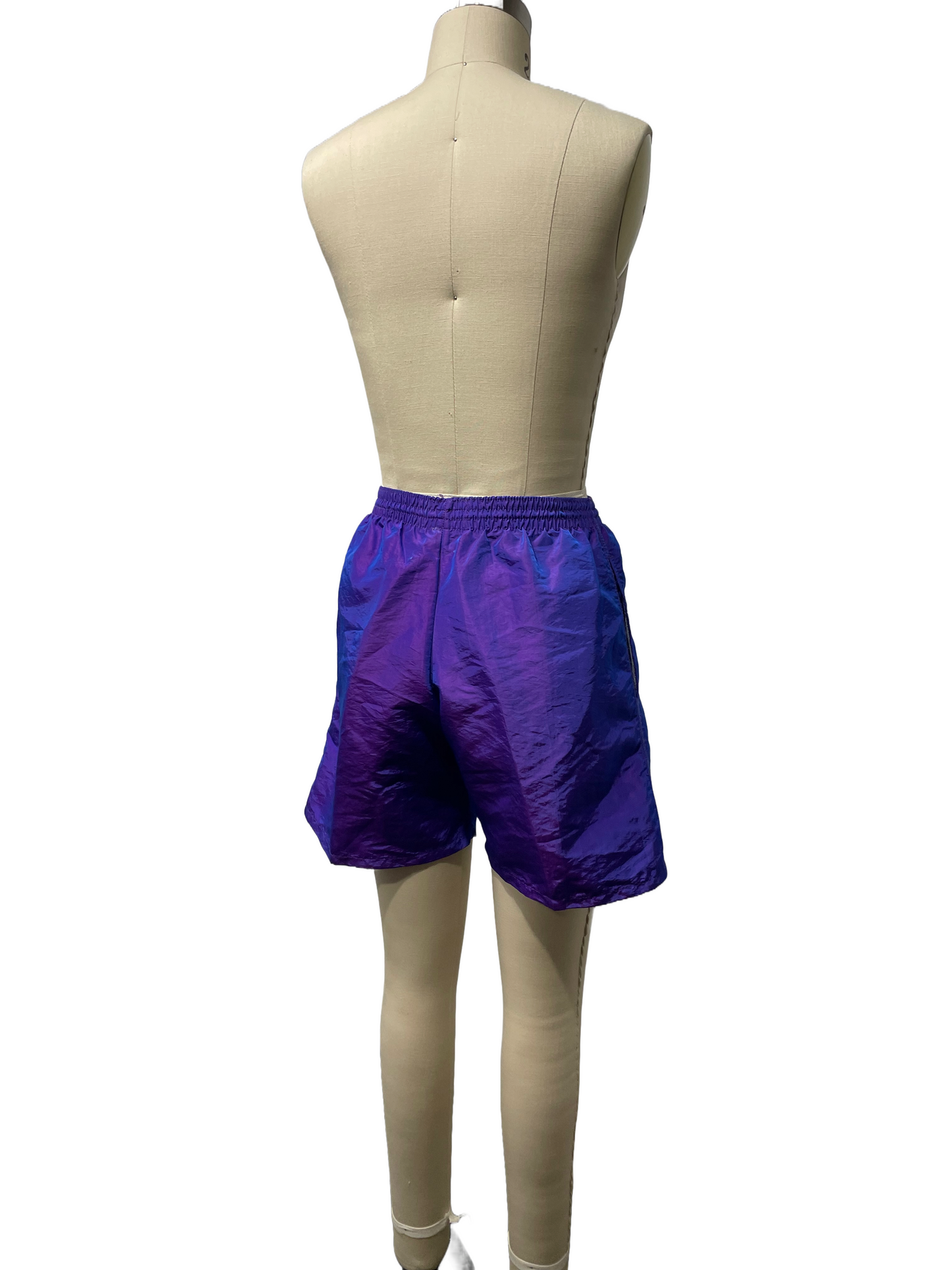 1990s Iridescent Purple SURF STYLE Unlined Trunks