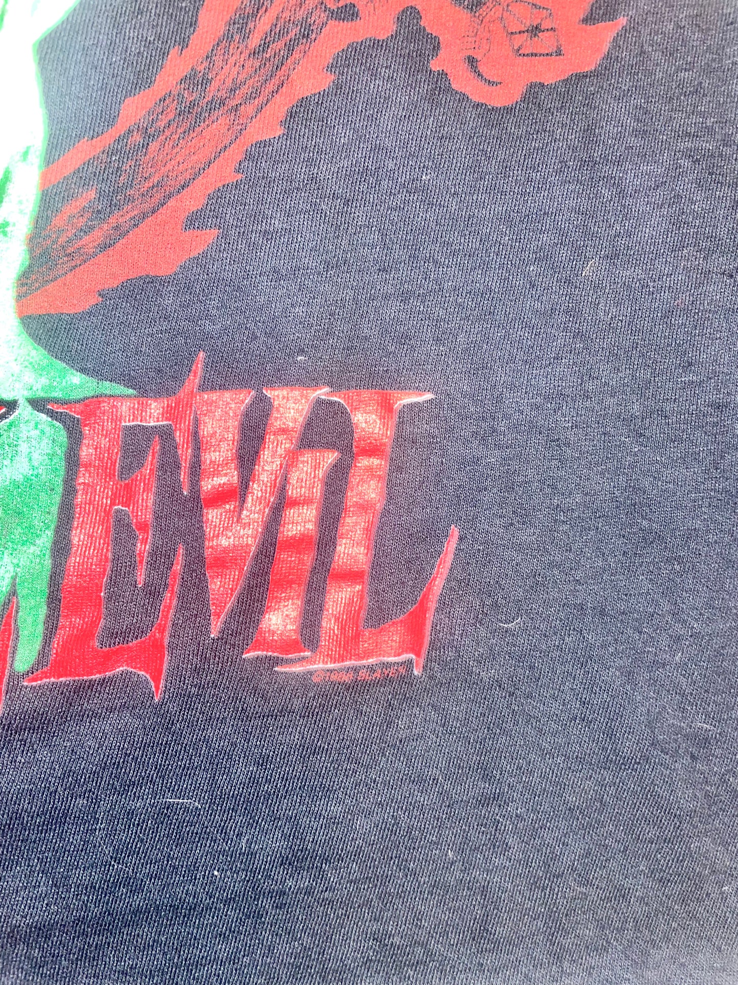 Slayer "Root Of All Evil World Sacrifice Tour 1988" Black Double Sided Thrash Metal Vintage T-Shirt