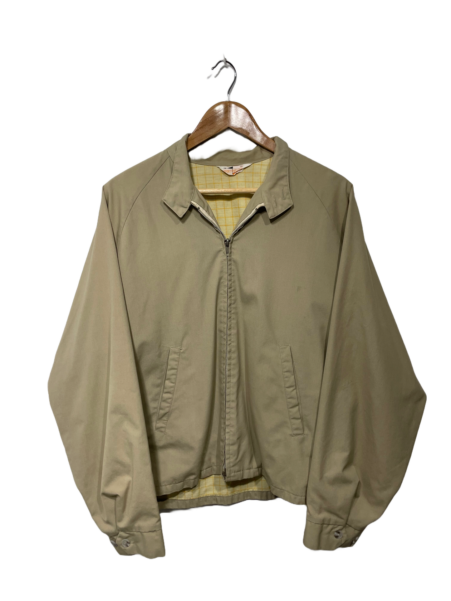 1970s Tan Sportswear Zip Jacket