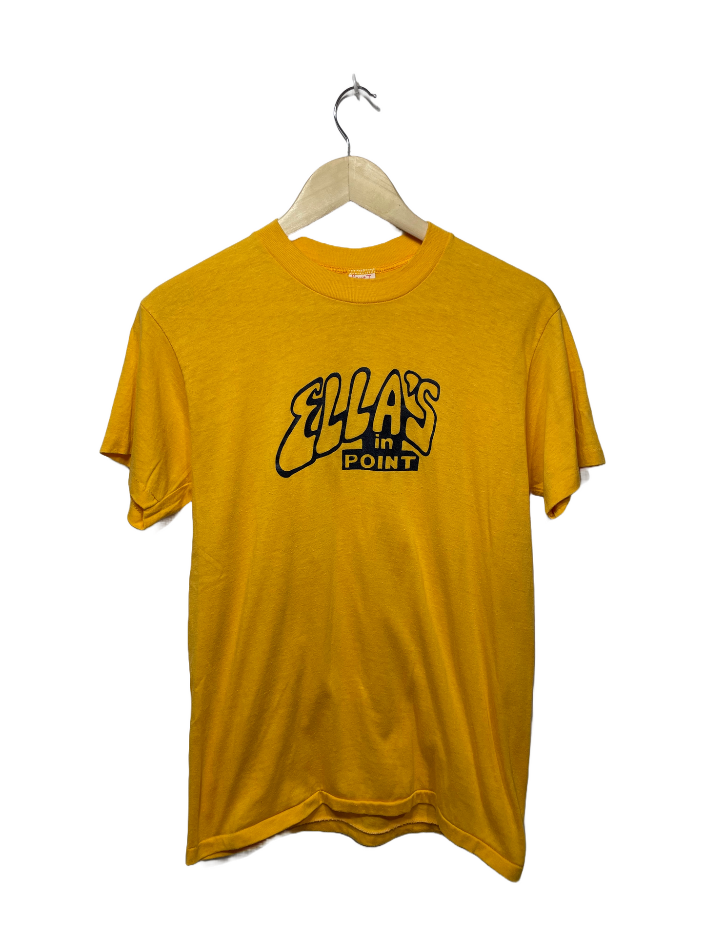 1980s Ella's Steven's Point Yellow Local Bar Tee