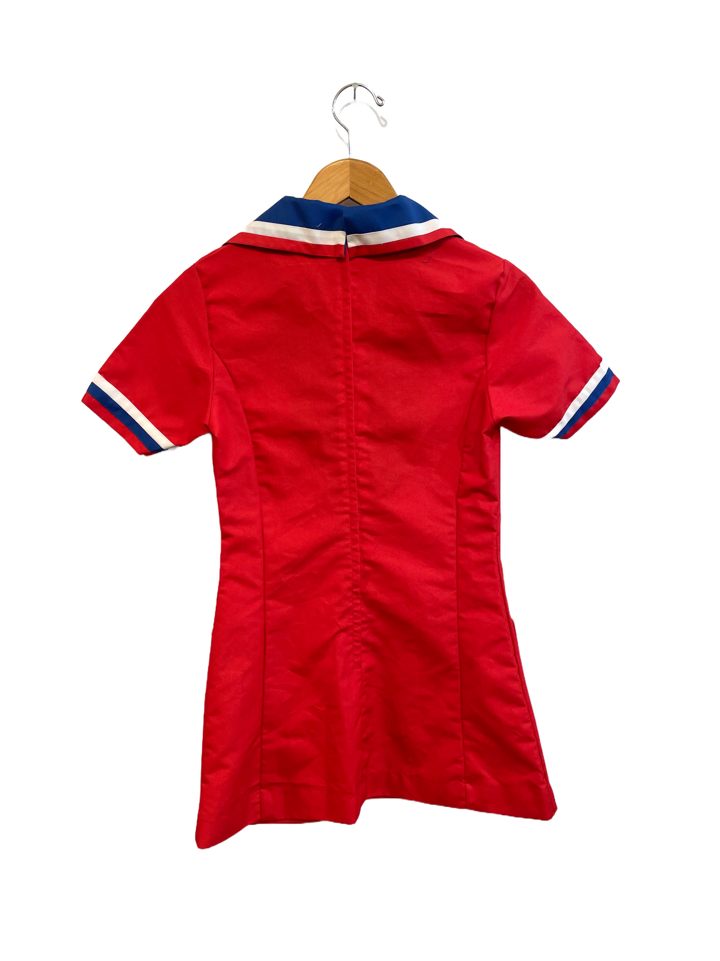 1970s Red Blue White Sentry Patch Uniform Dress