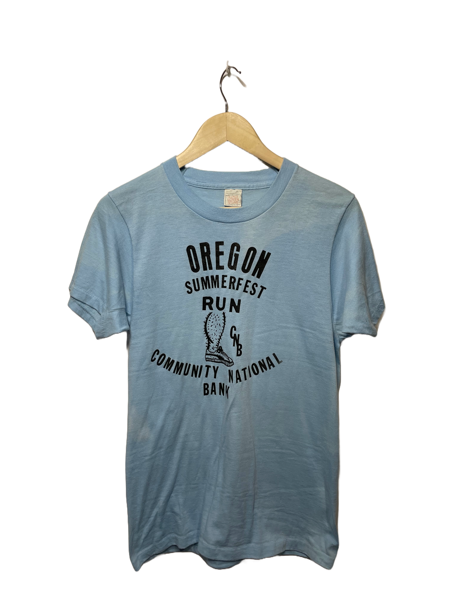 1980s Pale Blue Oregon Run Club