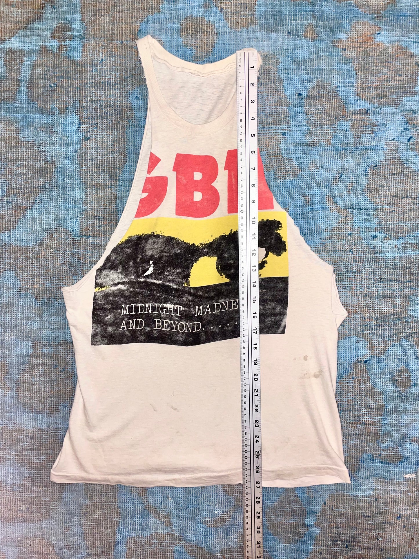 GBH "Midnight Madness and Beyond…" White Tank UK Anarcho Punk Vintage T-Shirt