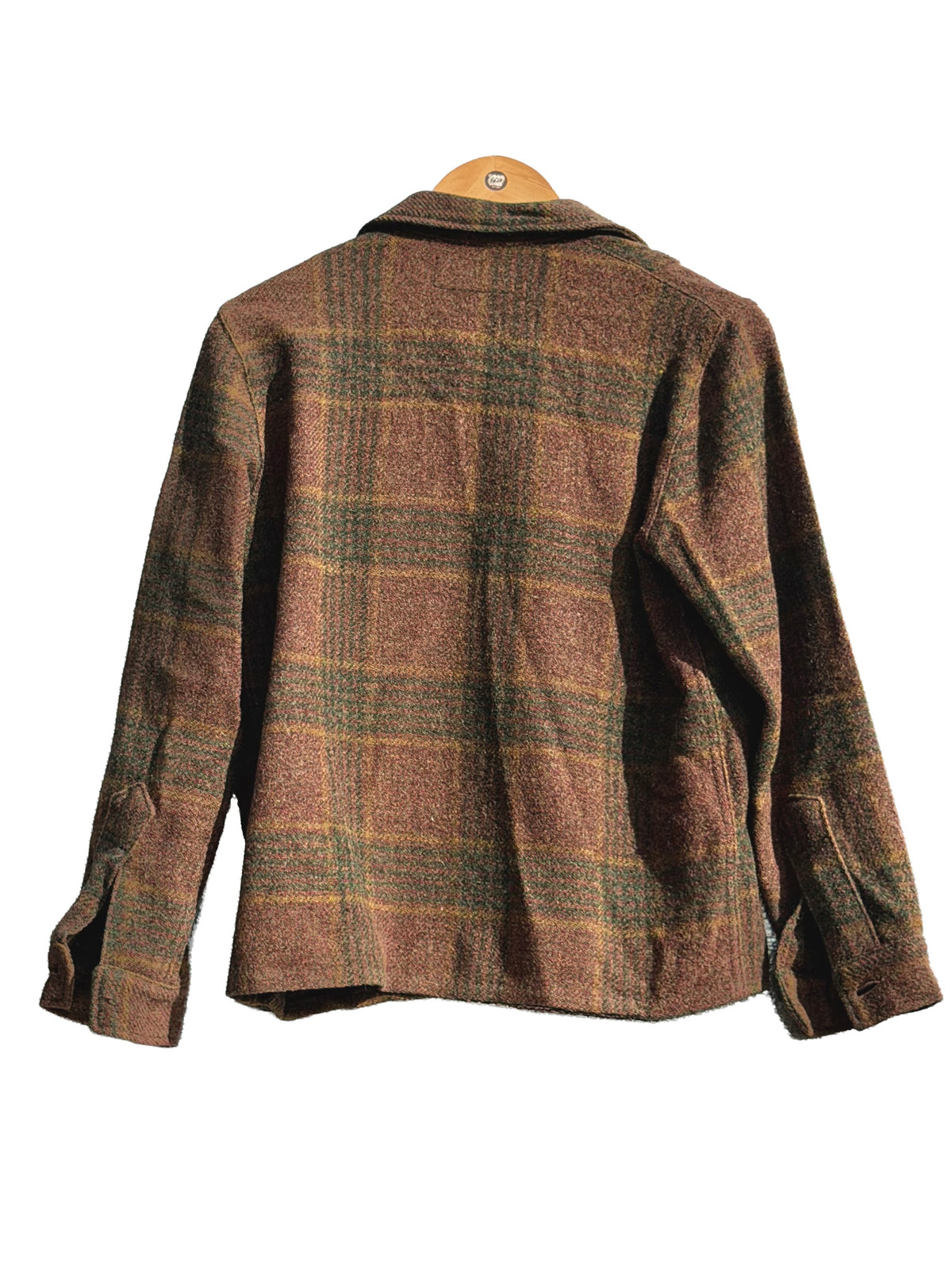 1950s Brown Green Purple Merrill Woolens Women’s Shirt Jacket