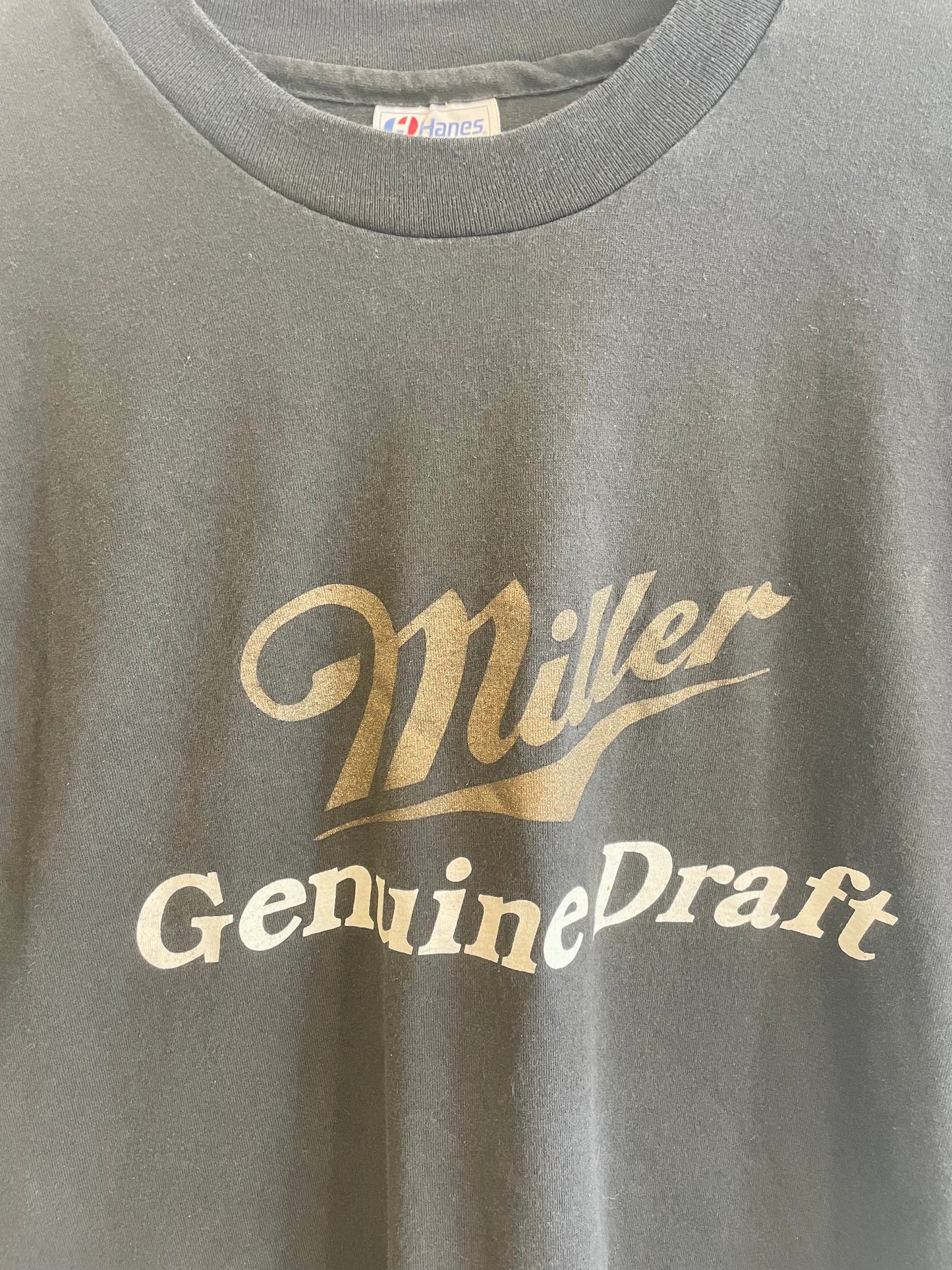 1990s Black Miller Genuine Draft Tee