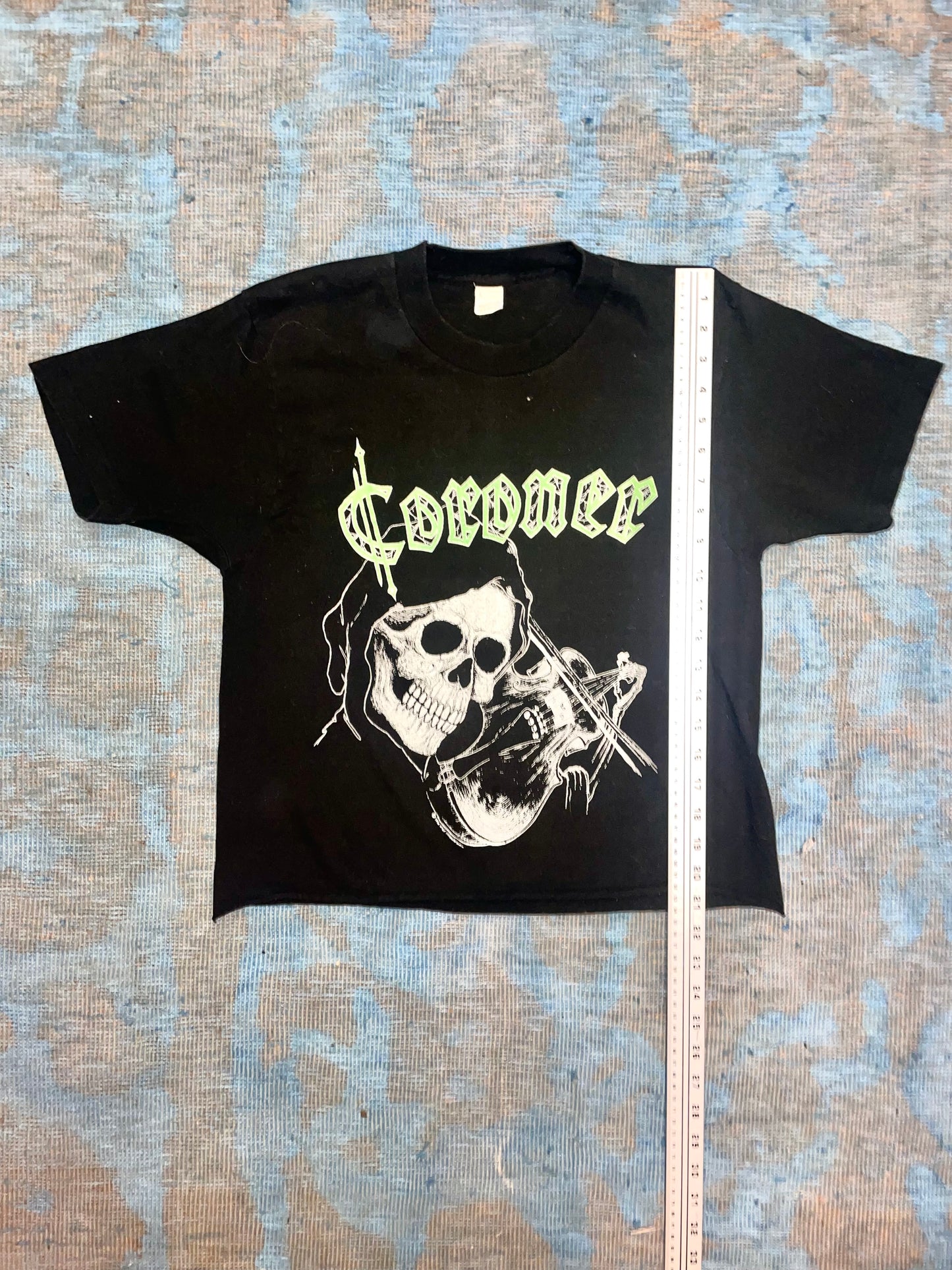 Coroner "Punishment For Decadence" 1990 Black Double Sided Thrash Prog Metal Vintage T-Shirt