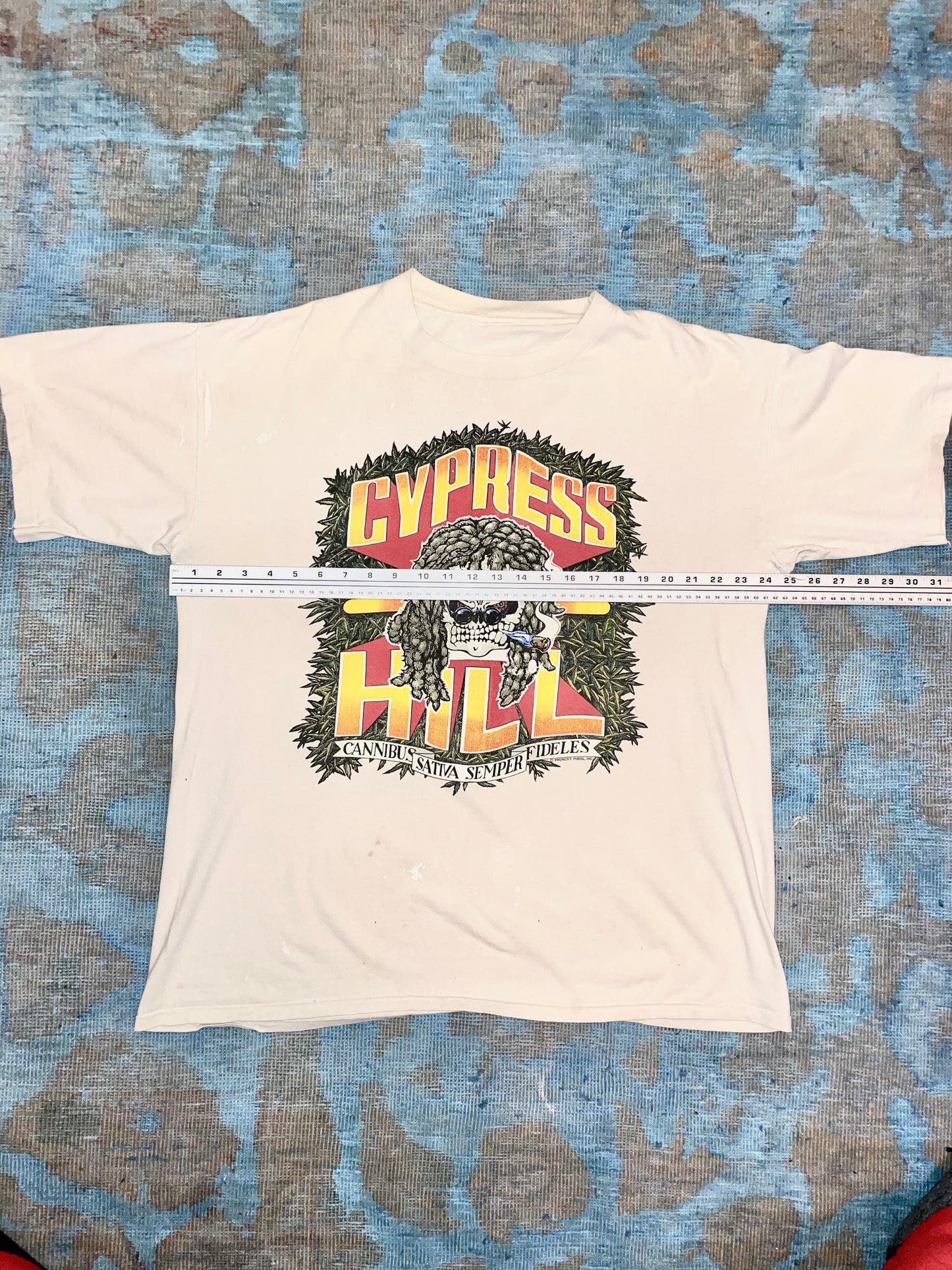 Cypress Hill "Cannibus Sativa Semper Fideles / Hemp Facts" ca. 1990s West Coast Hip Hop Vintage T-Shirt