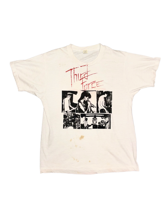 Third Force (Topeka KS) '86 Summer Tour Hardcore Thrash Vintage T-Shirt