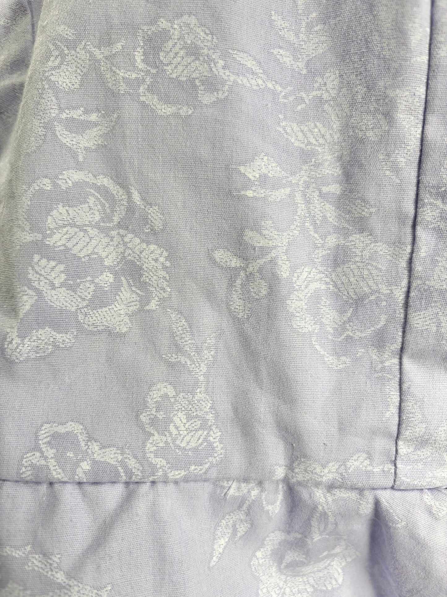1980s Lilac Self-Tie Cutout Cotton Summer Dress
