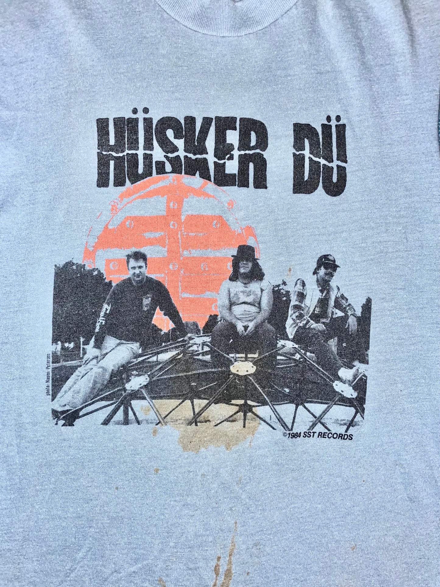 Hüsker Dü Blue Cut-off Sleeves SST Records Hardcore Vintage T-Shirt