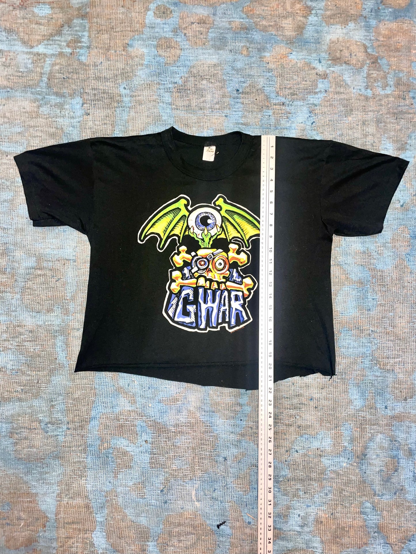 GWAR "This Is You On Gwar" 1990 Black Double Sided Vintage T-Shirt