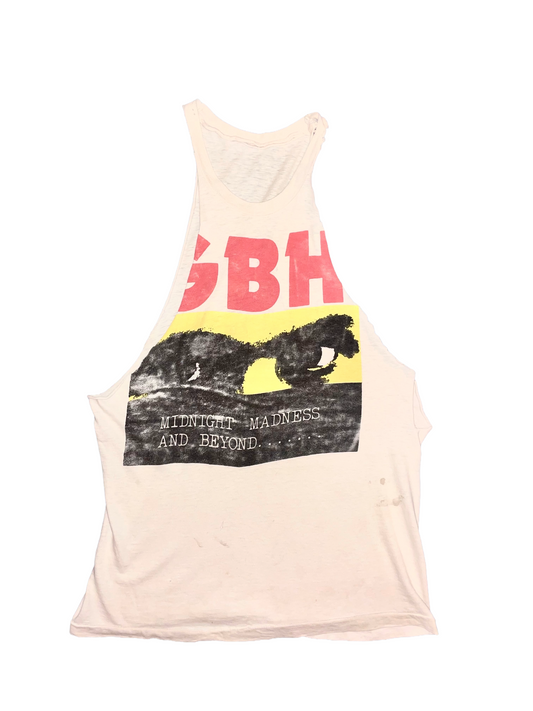 GBH "Midnight Madness and Beyond…" White Tank UK Anarcho Punk Vintage T-Shirt