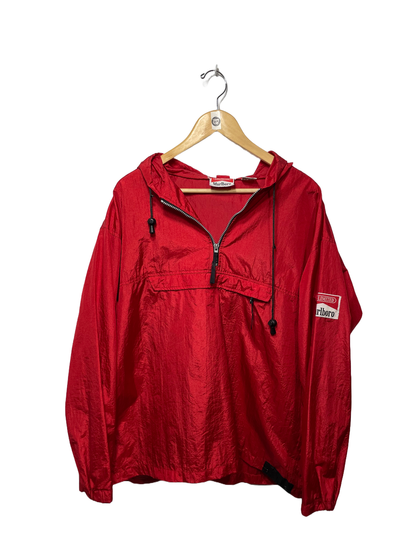 1990s Red Marlboro Anorak Windbreaker
