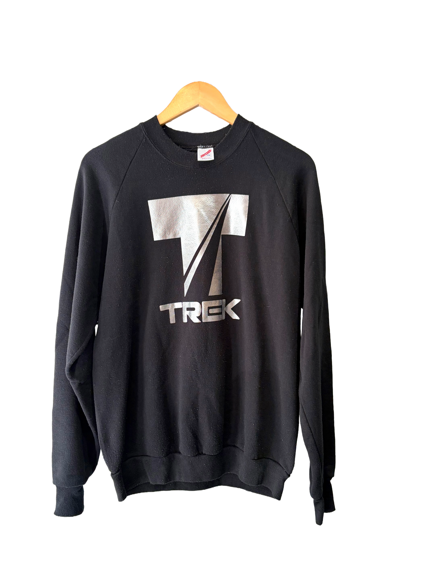 1980s Trek Reflective Print Crewneck Sweatshirt