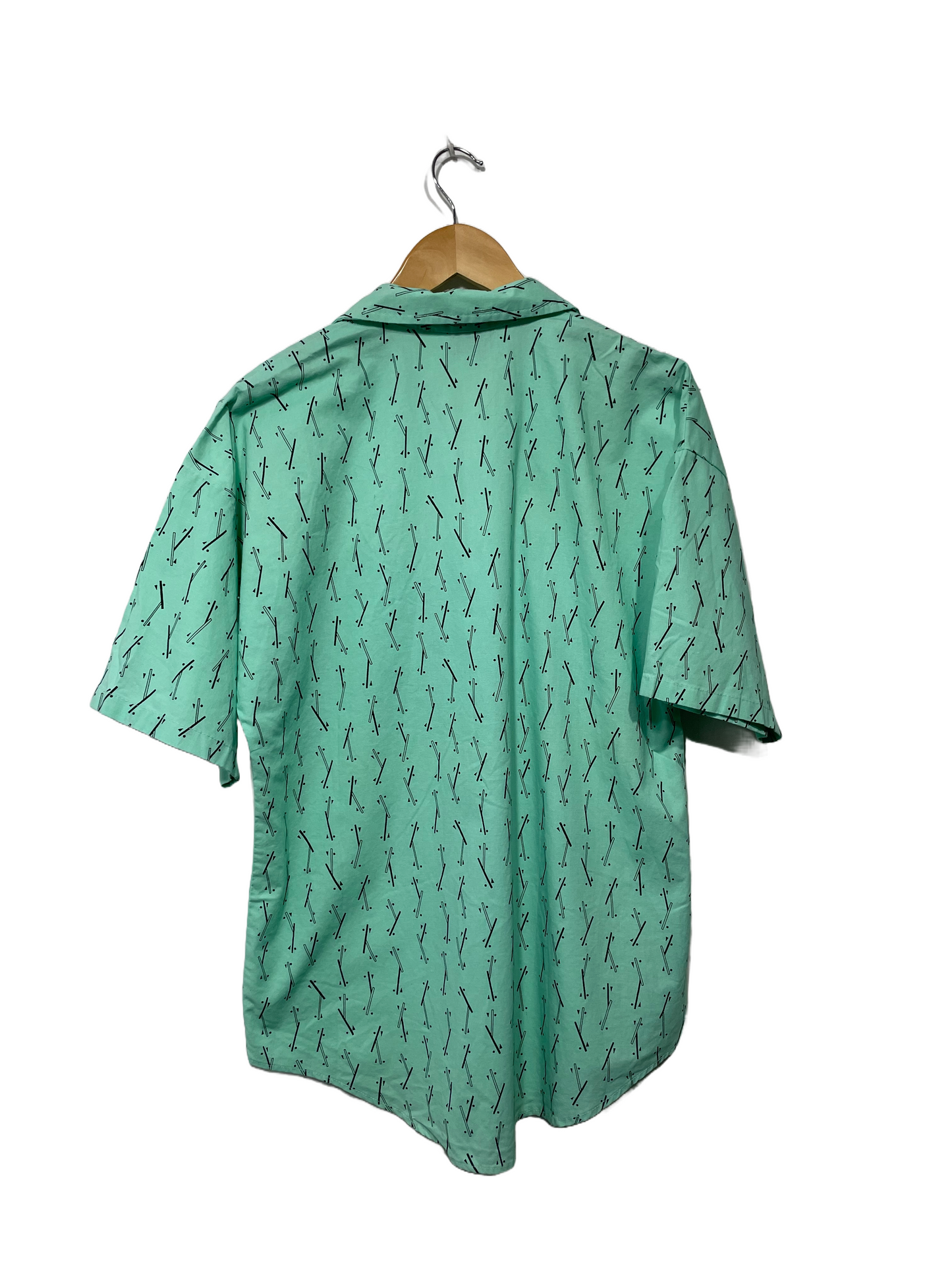1980s Seafoam New Wave ‘The Syndicate’ Cotton Shirt