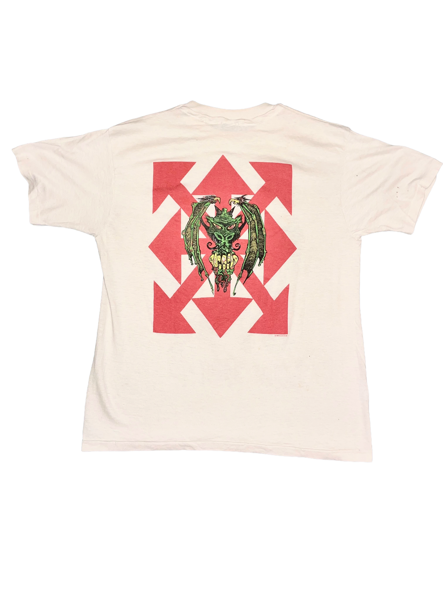 GWAR "Scum Tour 1990" White Double Sided Metal Vintage T-Shirt