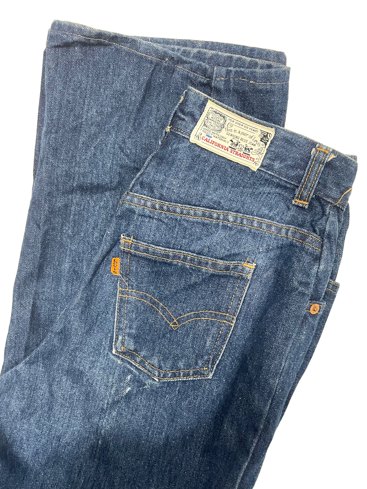 1970s LEVI’s Orange Tab 604 Made in USA Loose Straight Fit Jeans