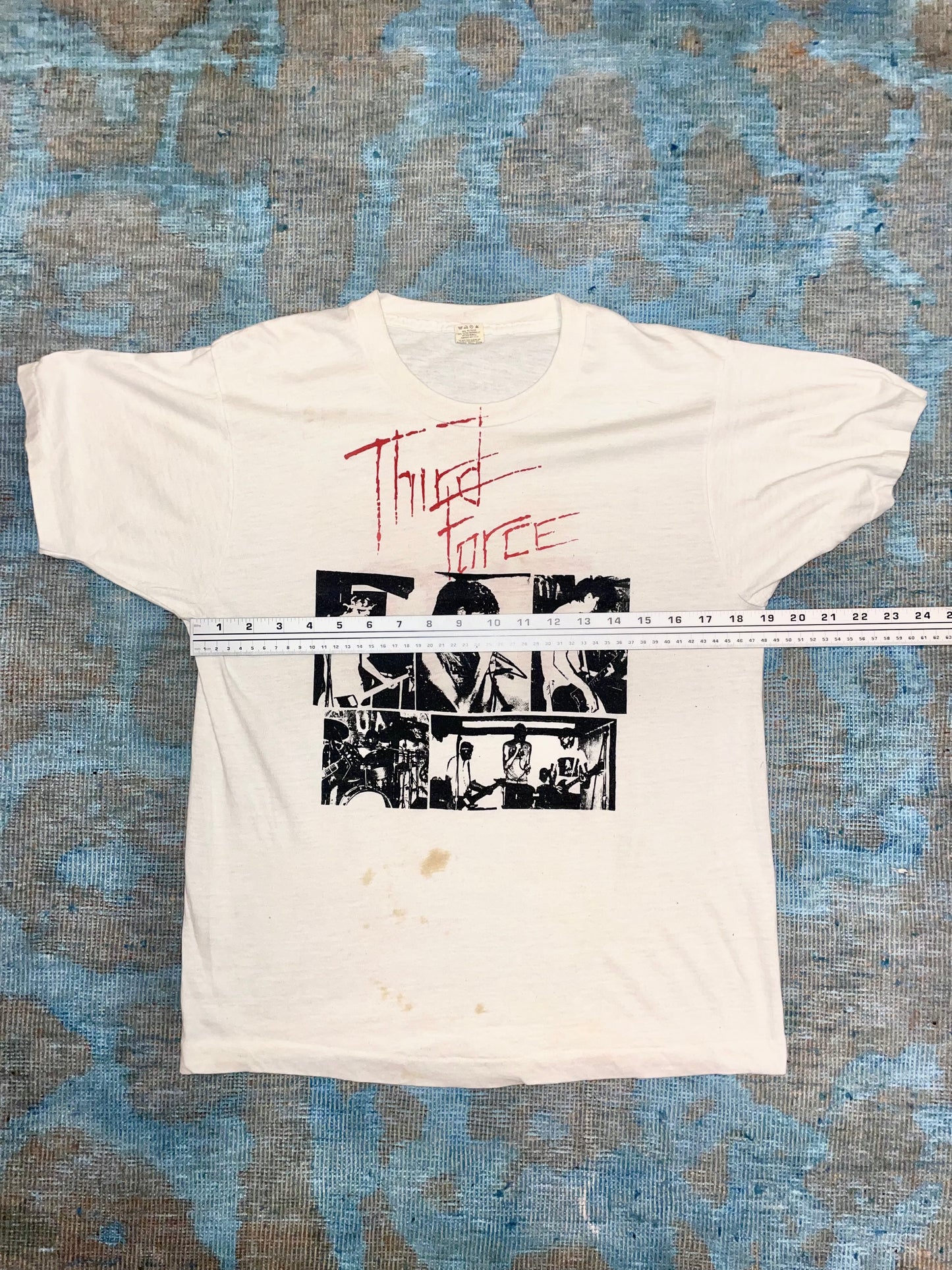 Third Force (Topeka KS) '86 Summer Tour Hardcore Thrash Vintage T-Shirt