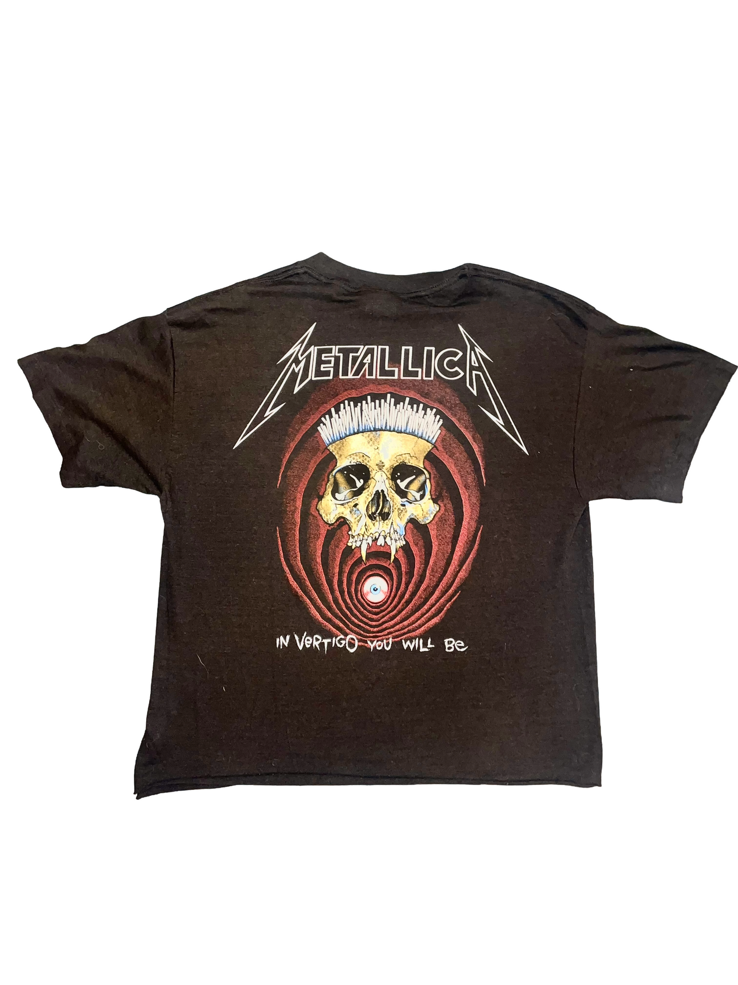 Metallica "Shortest Straw / Vertigo" 1988 Black Double Sided Metal Vintage T-Shirt