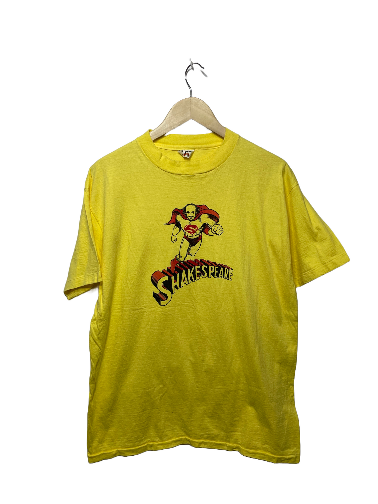 1980s Yellow Shakespeare Superman Tee