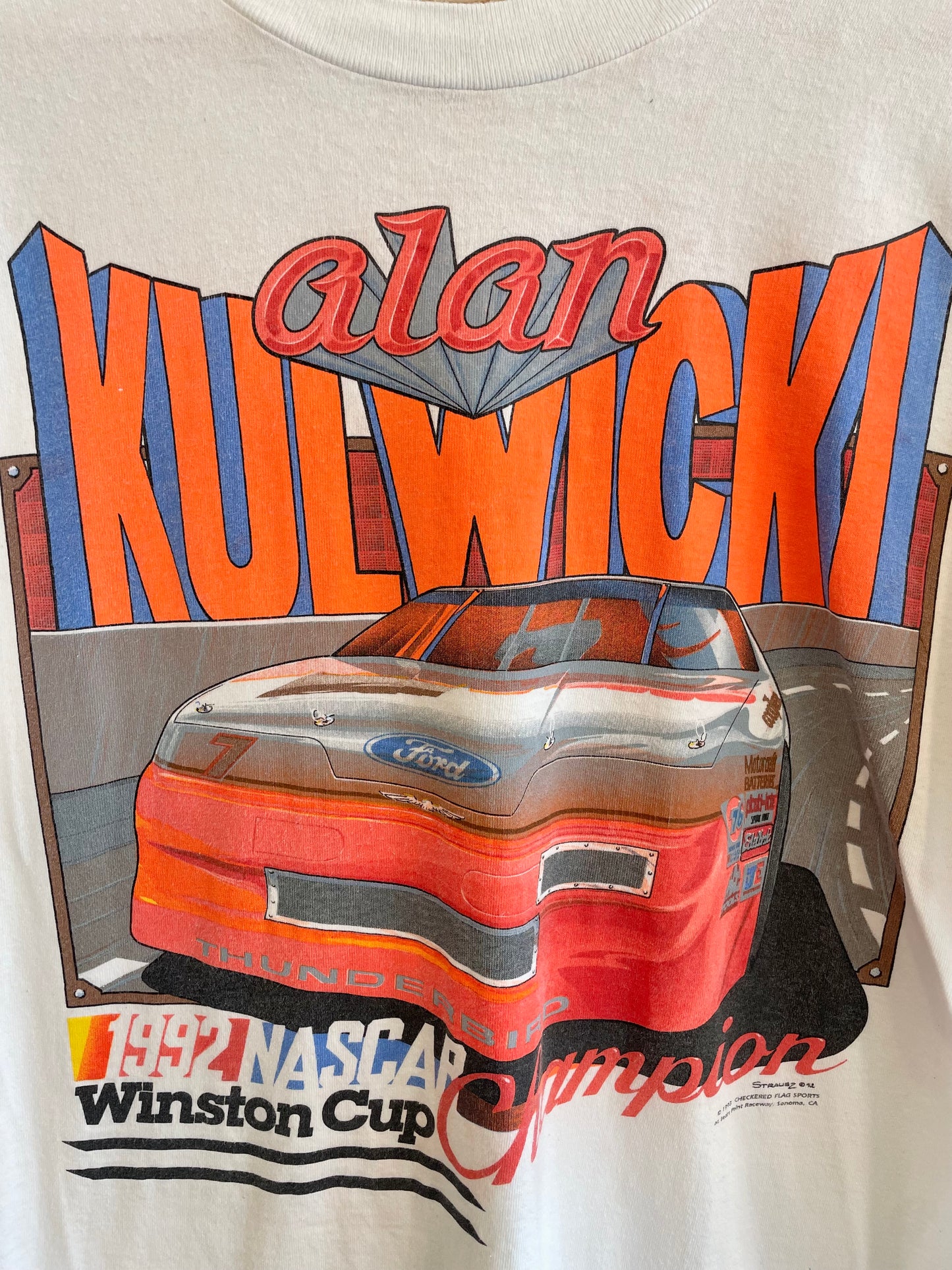 1990s White Winston Cup Nascar Tee