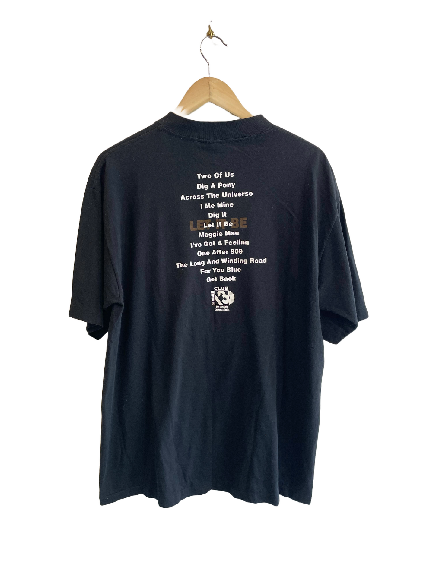 1990s Black Beatles Let It Be Tee
