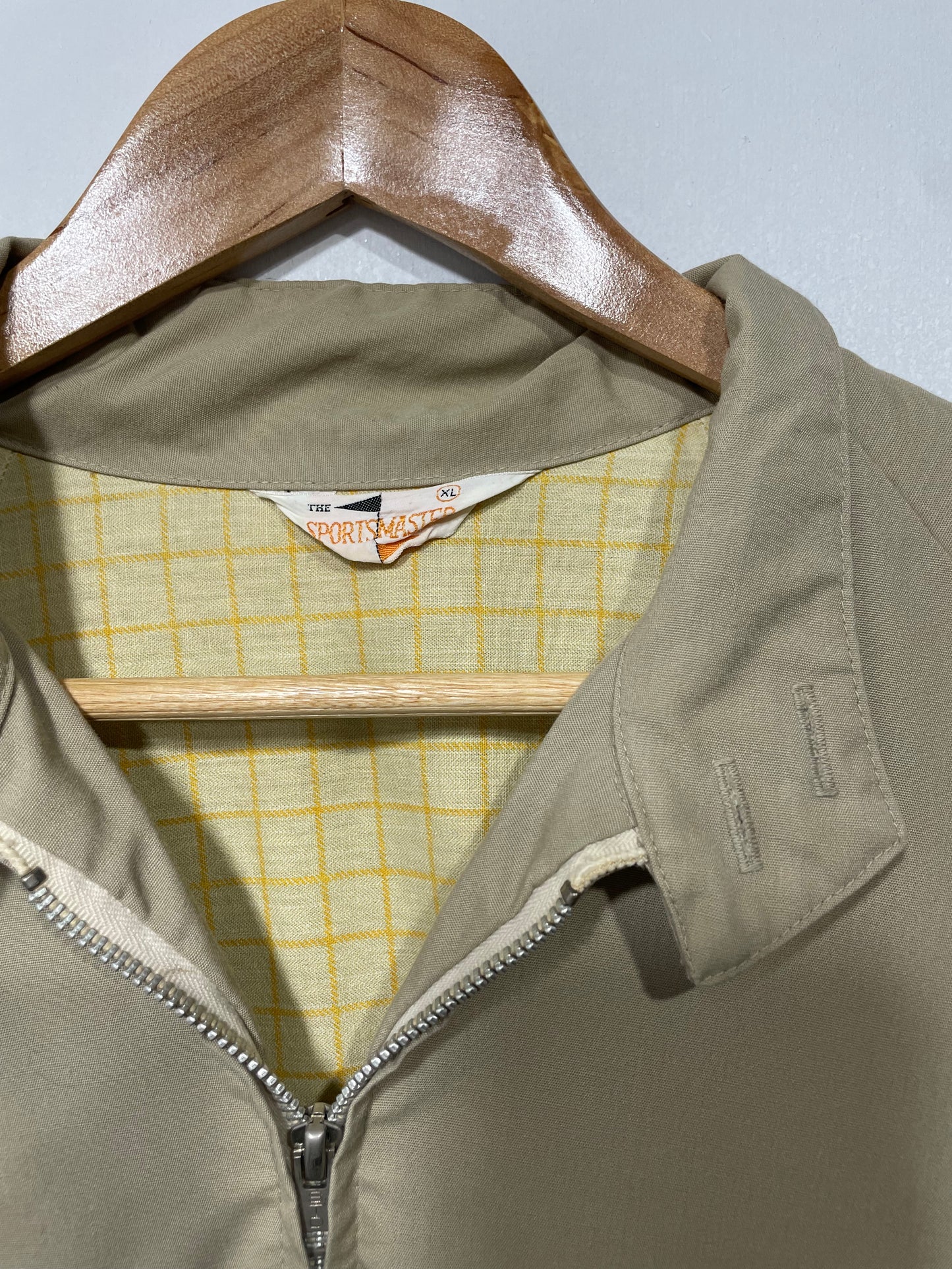 1970s Tan Sportswear Zip Jacket