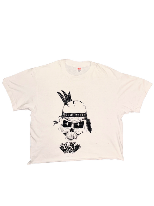 Metal Tribe Des Moines, Iowa ca. 1980s White Soft Vintage T-Shirt