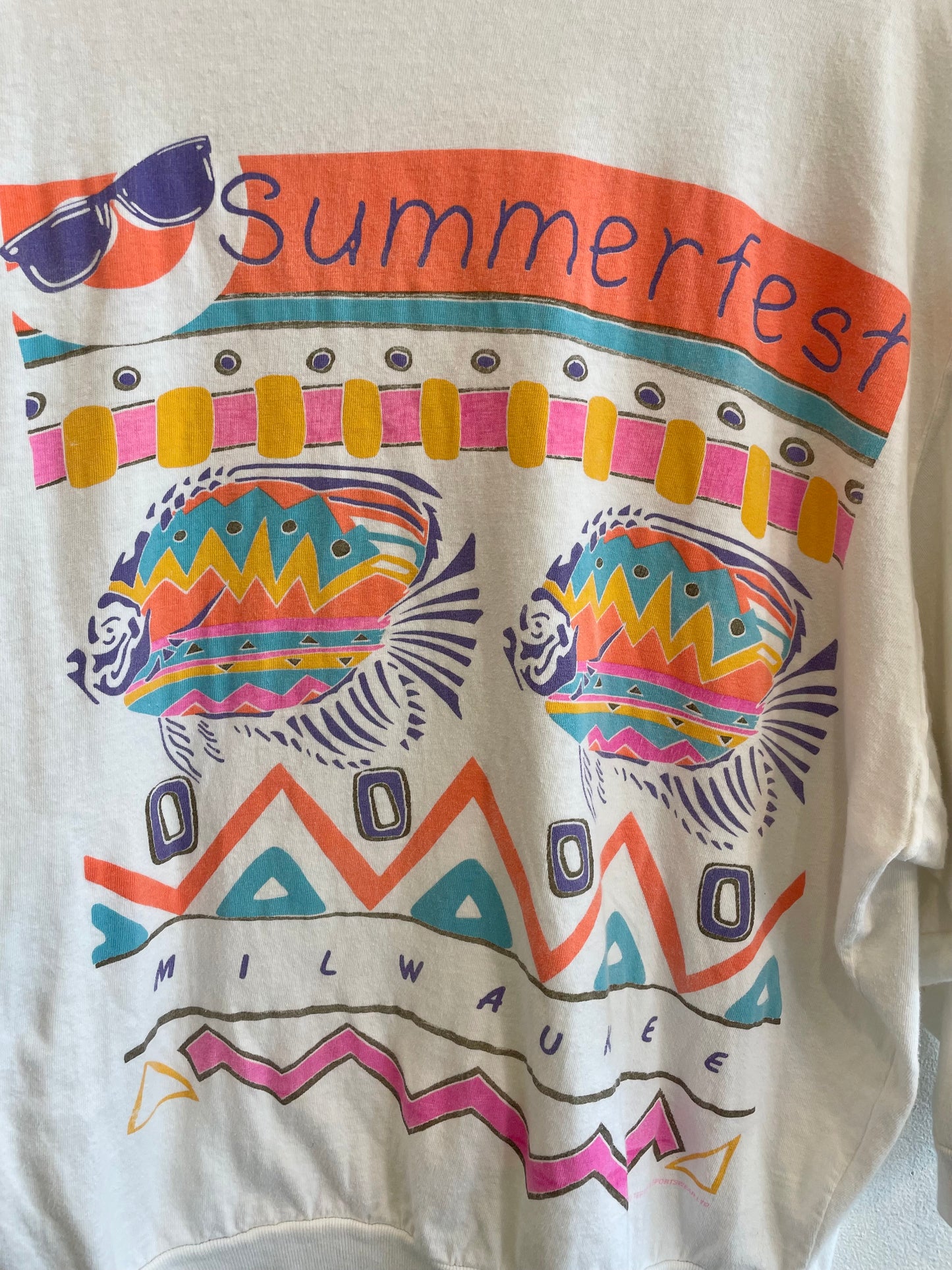 1990s White Milwaukee Summerfest Long Sleeve