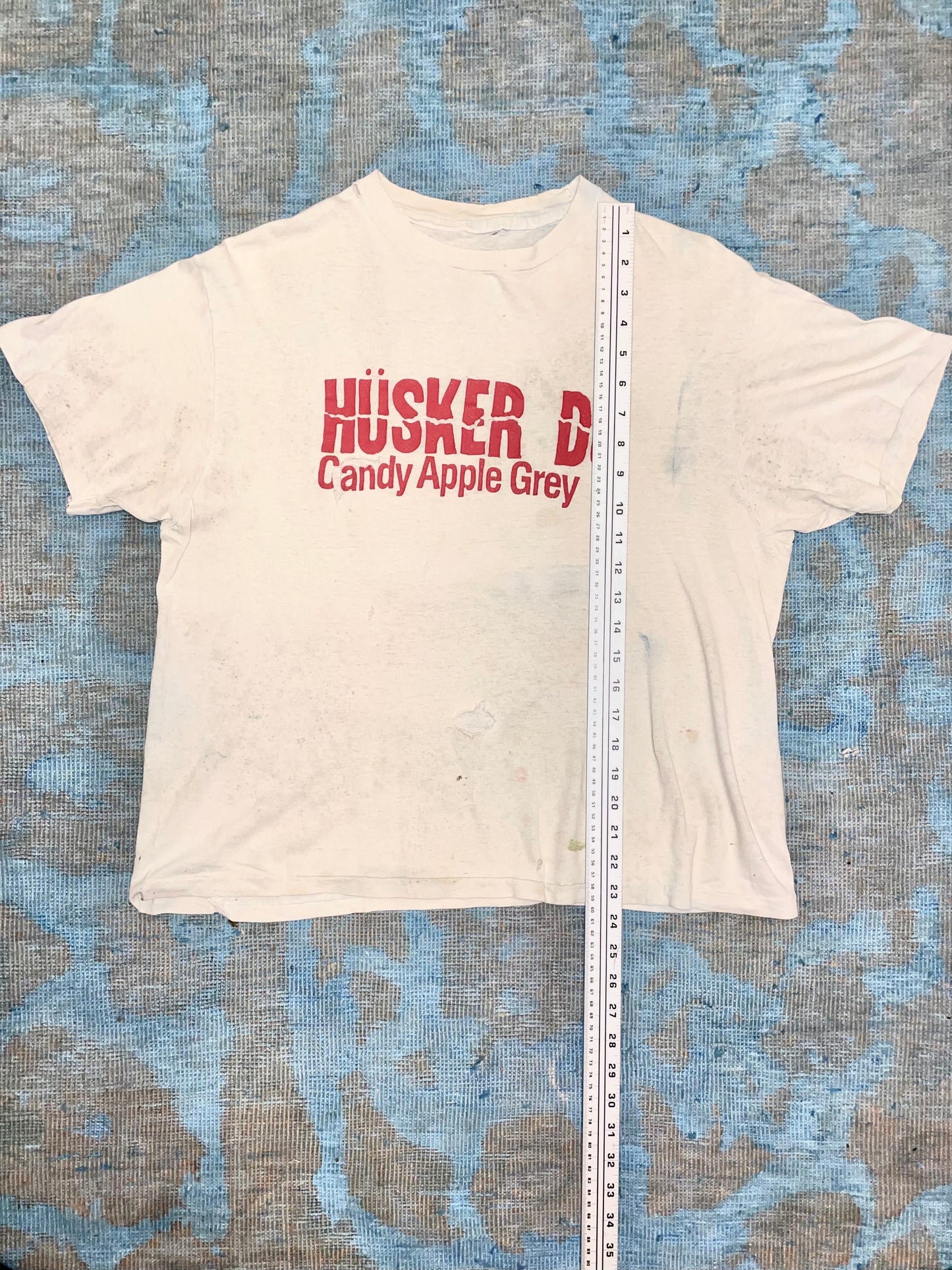 Hüsker Dü "Candy Apple Grey" Grey Double Sided Hardcore Vintage T-Shirt