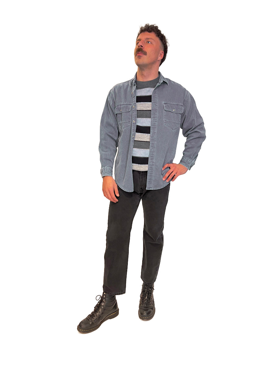 1970s Jersild Striped Acrylic Knit Sweater