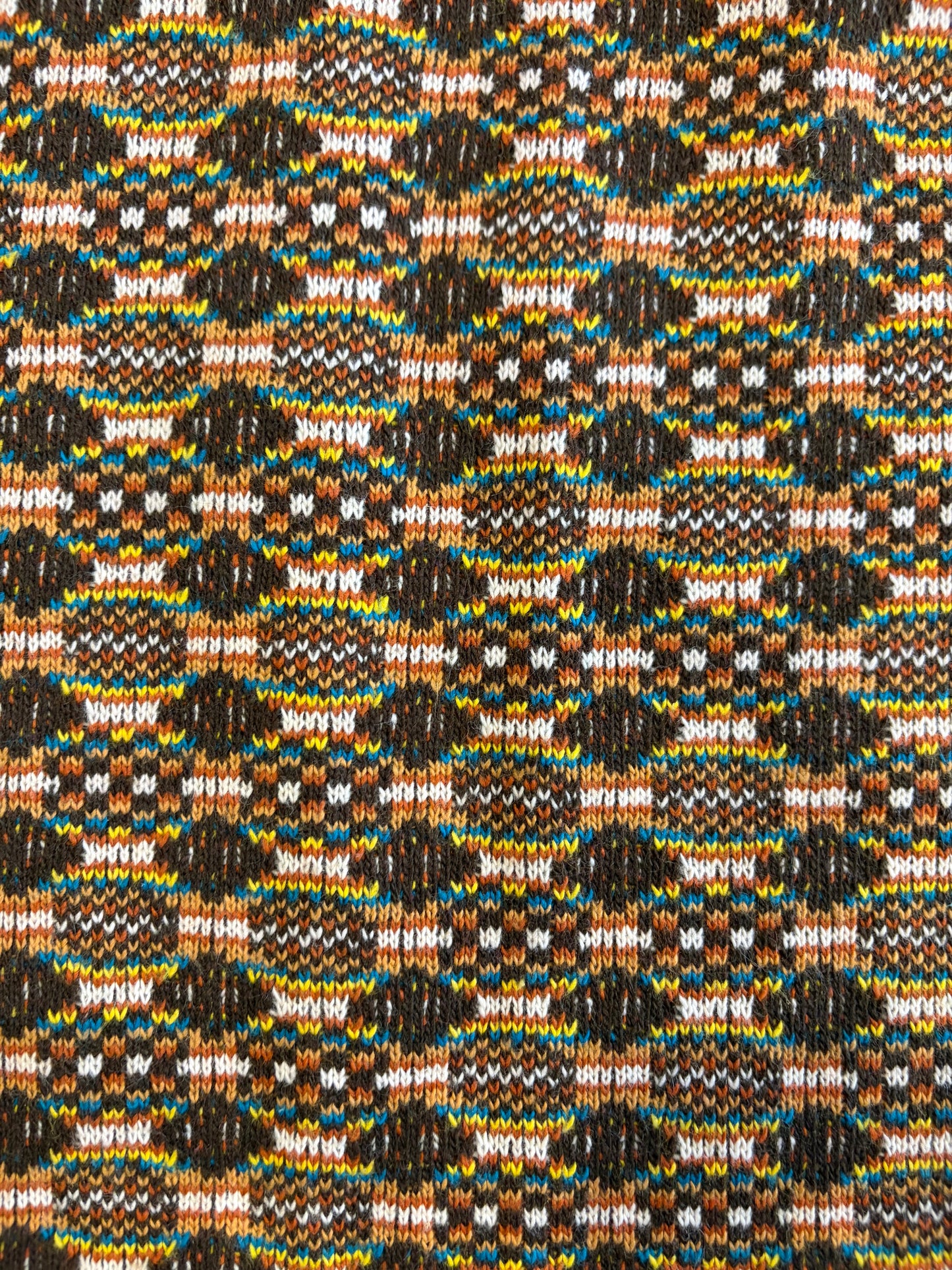 1970s Brown Knit Mini Skirt