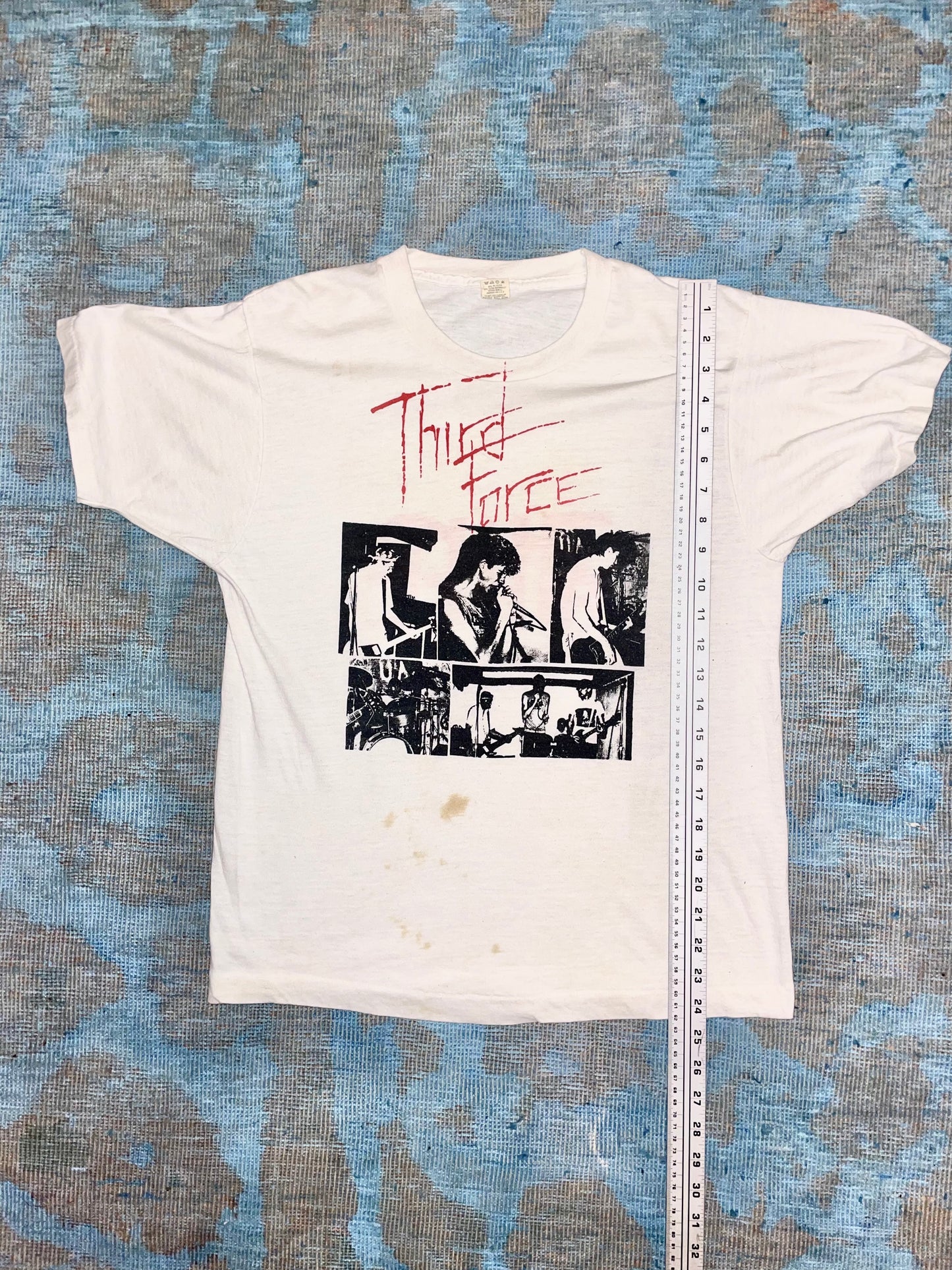 Third Force (Topeka KS) '86 Summer Tour Hardcore Thrash Vintage T-Shirt