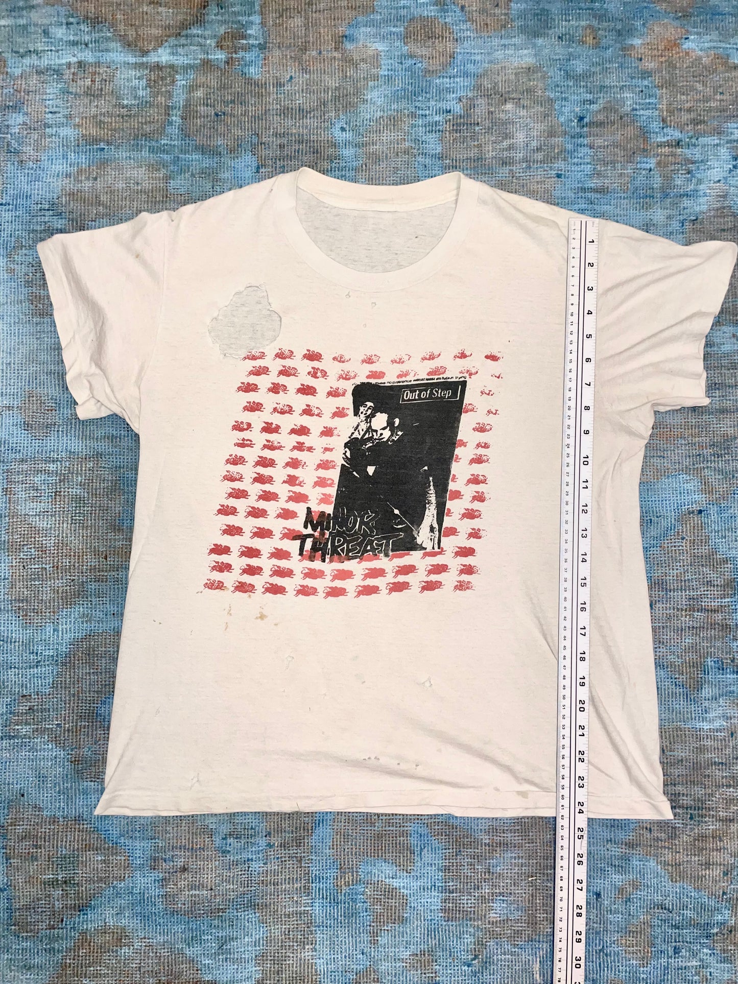 Minor Threat "Out of Step" DIY print ca. 1980s DC Hardcore Vintage T-Shirt