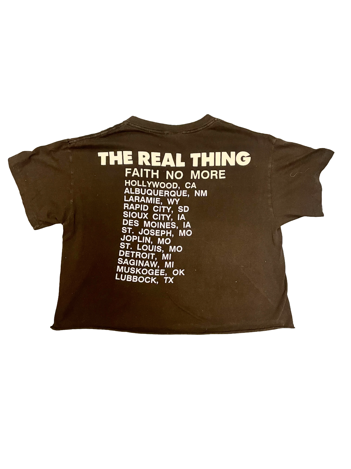 Faith No More "The Real Thing Tour 1990" Black Double Sided Alt Metal Vintage T-Shirt