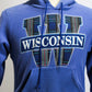 1990s Blue Wisconsin Reverse Weave Hoodie