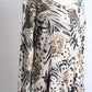 1990s Beige Lions Tigers Ribbed Cotton Scoopneck Maxi