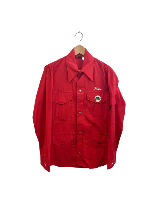 1970s Red 'Marc' Fishing Shirt Jacket