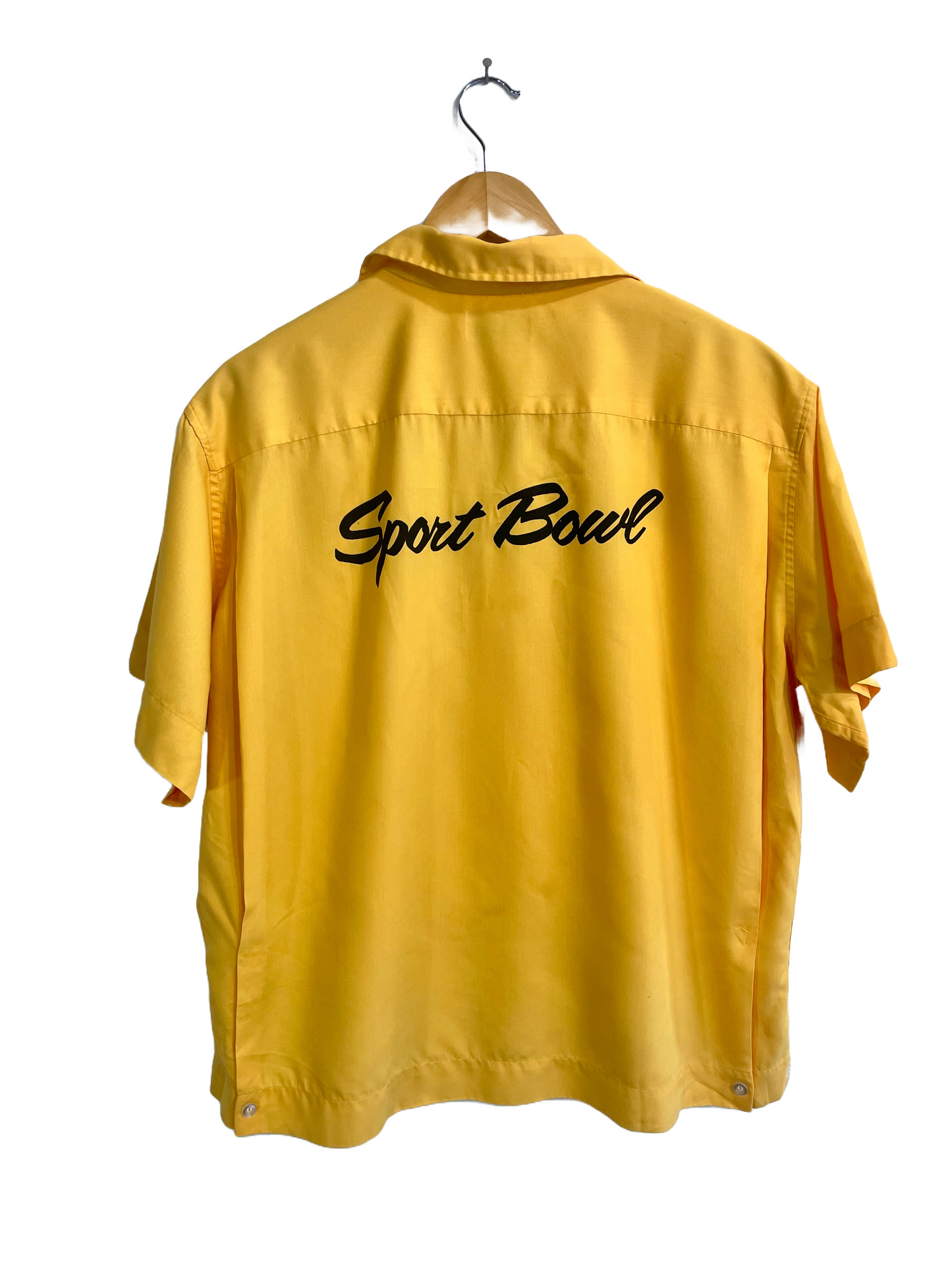 1970s Dick’s Yellow ‘Sport Bowl’ Emblem Bowling Shirt