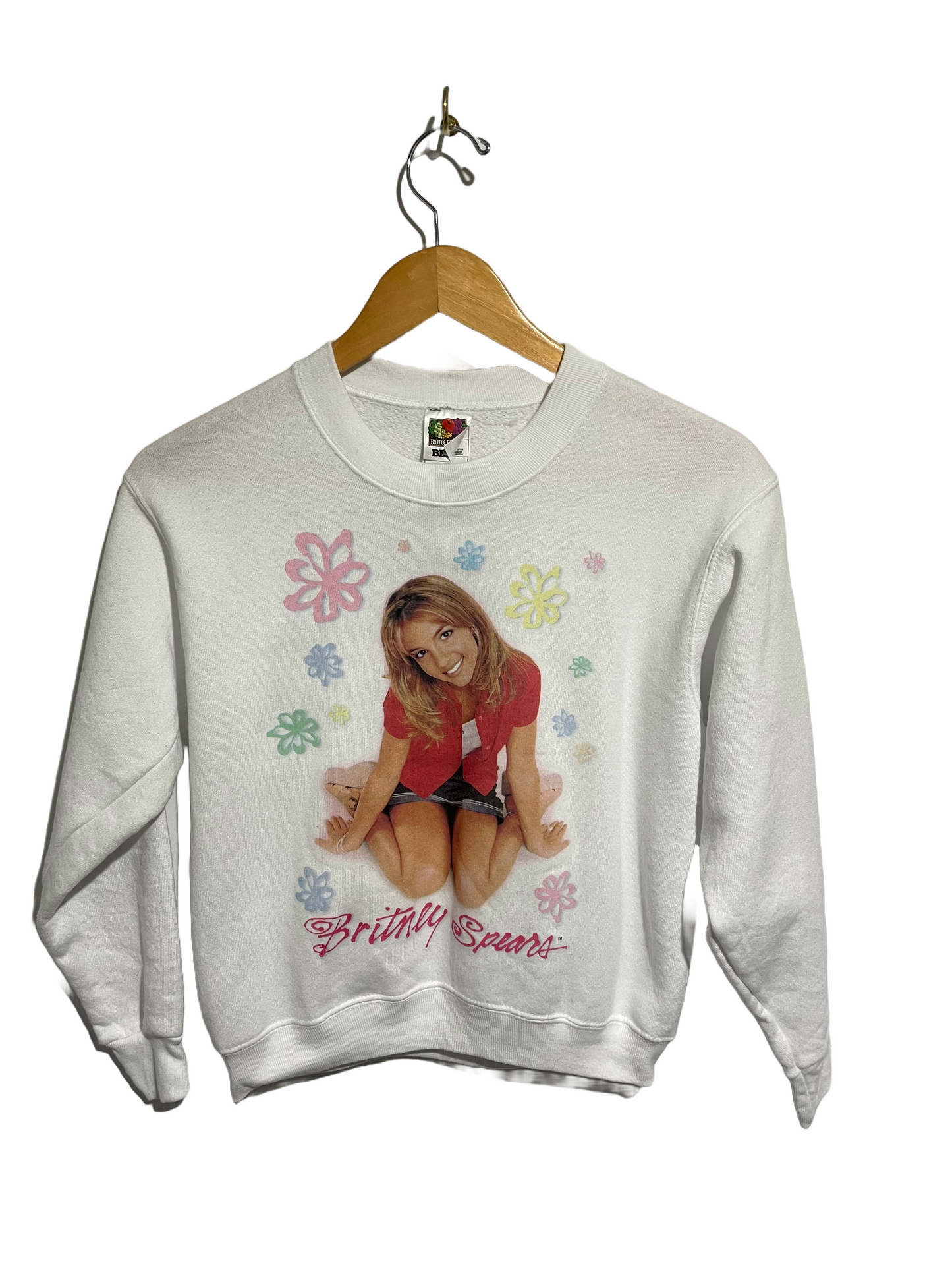 1990s White ‘Britney Spears’ Kid Sweatshirt