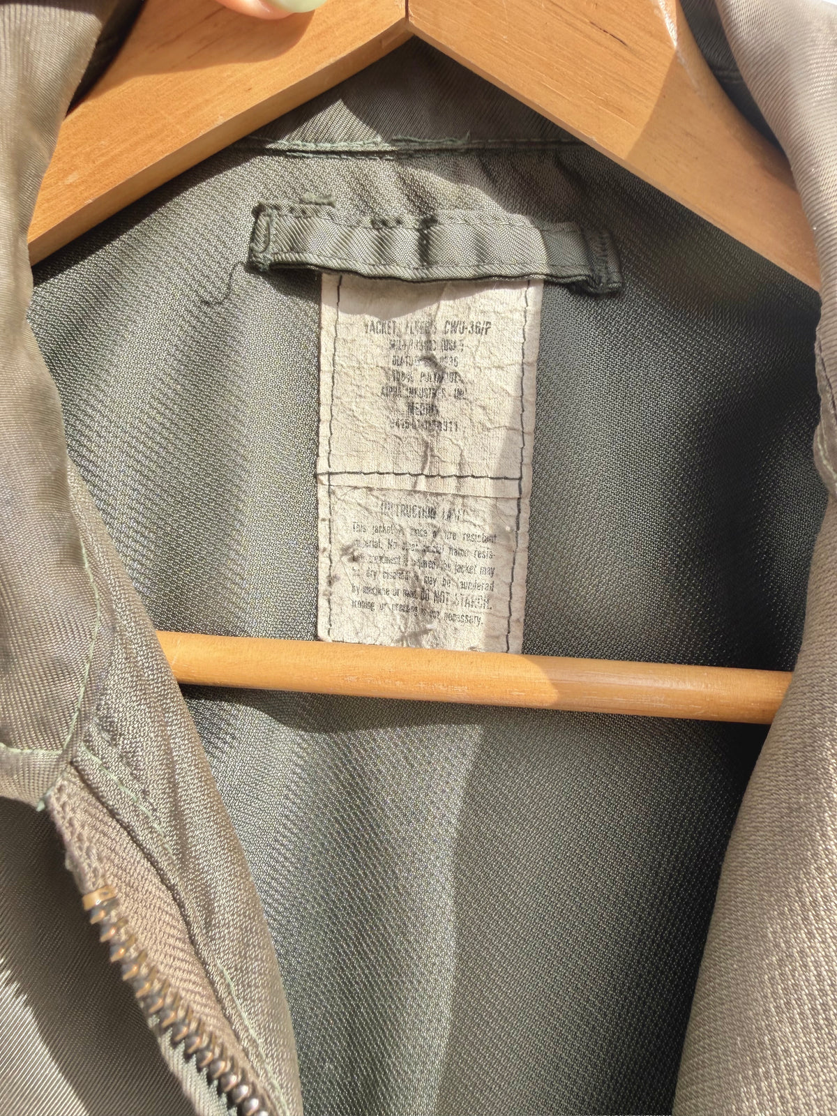 1970s Light Green USAF Bomber Jacket