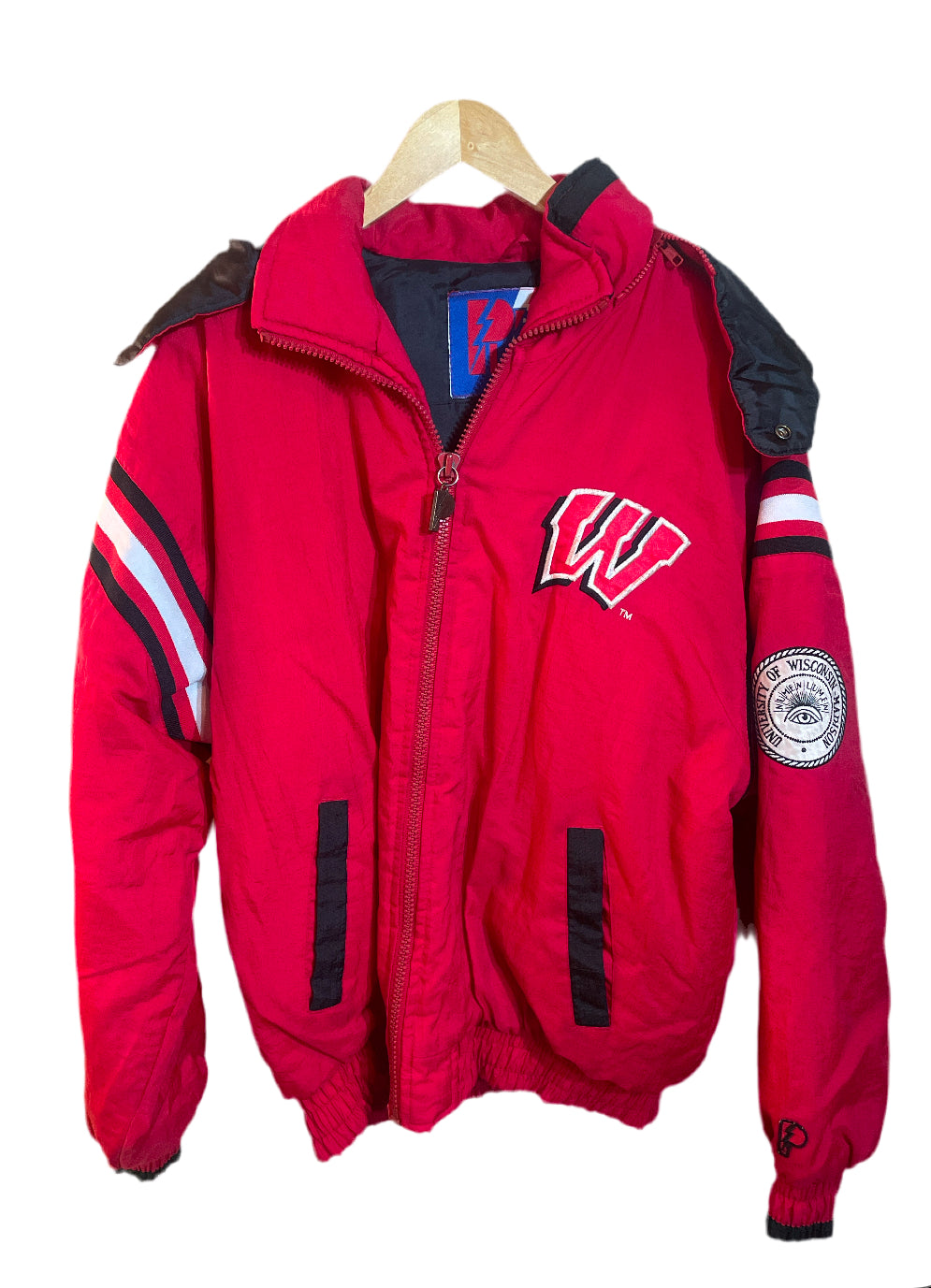 1990s Cherry Red Badgers Stadium Jacket