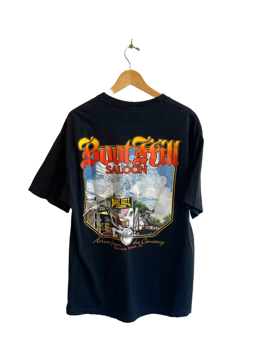 1990s Black Daytona Beach Saloon Tee