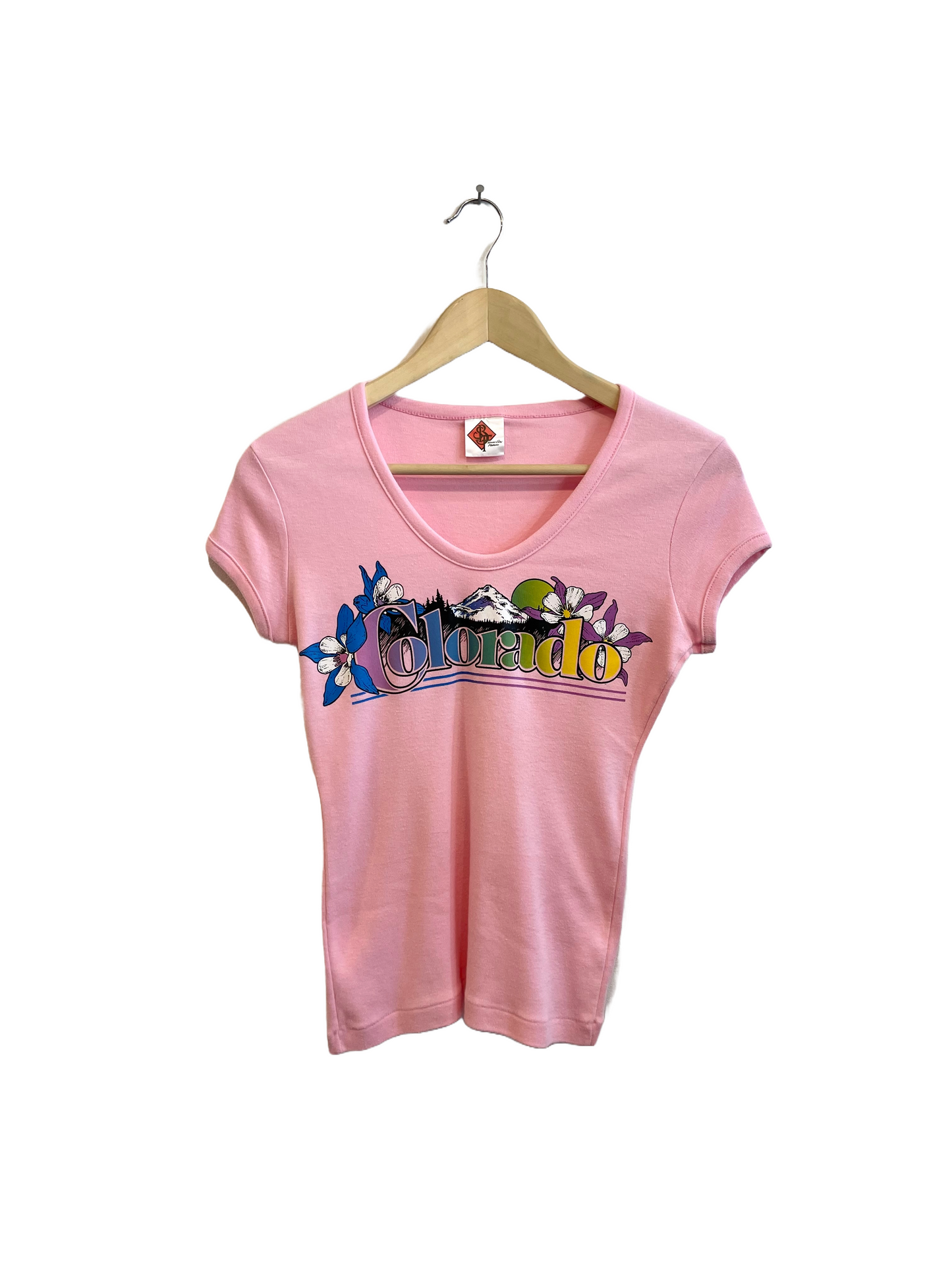 1980s Pink Colorado Babydoll Tee