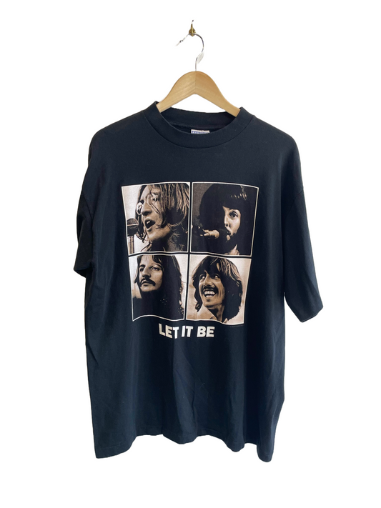 1990s Black Beatles Let It Be Tee