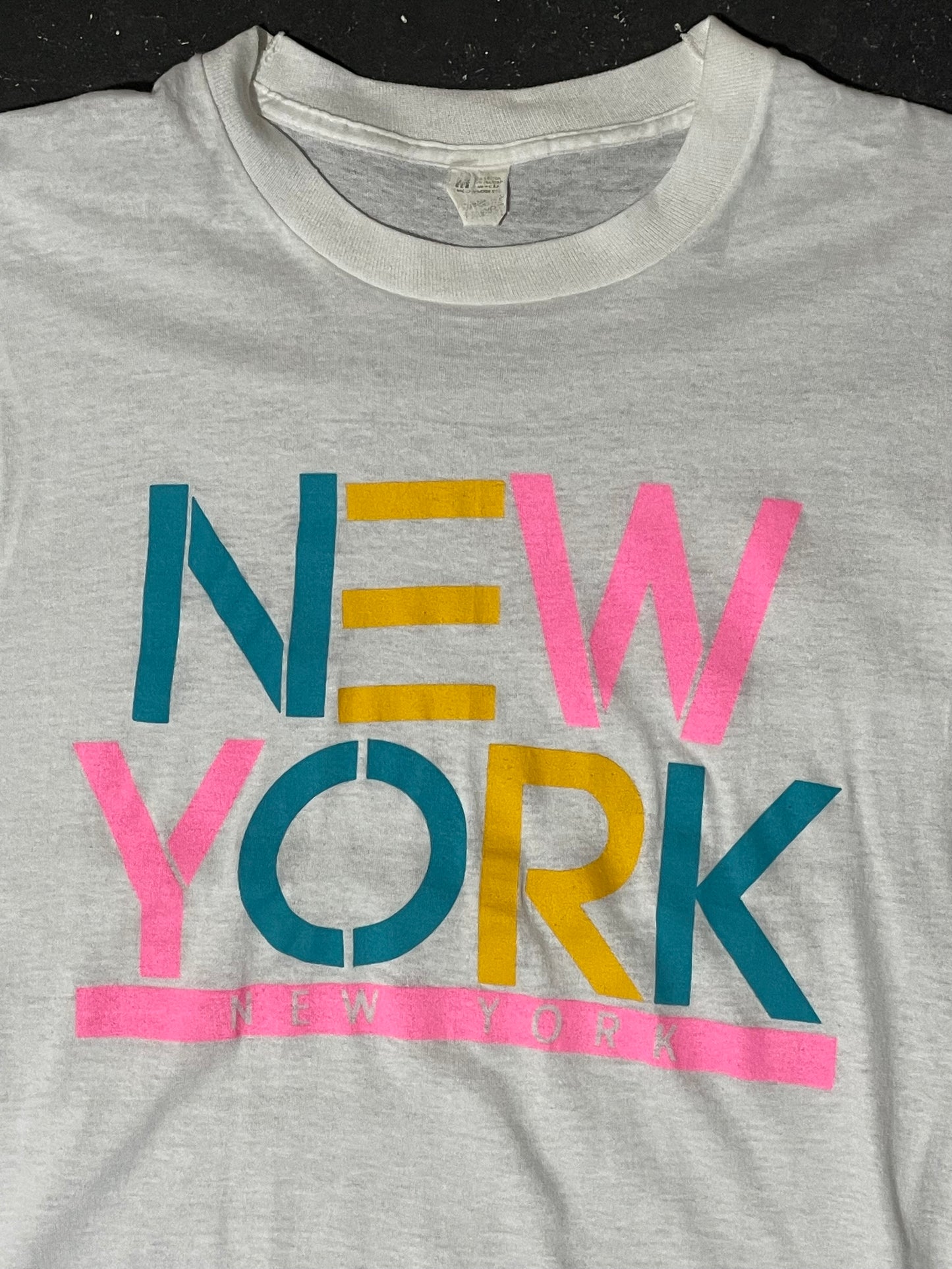 1980s White Paper-Thin New York NY Tee