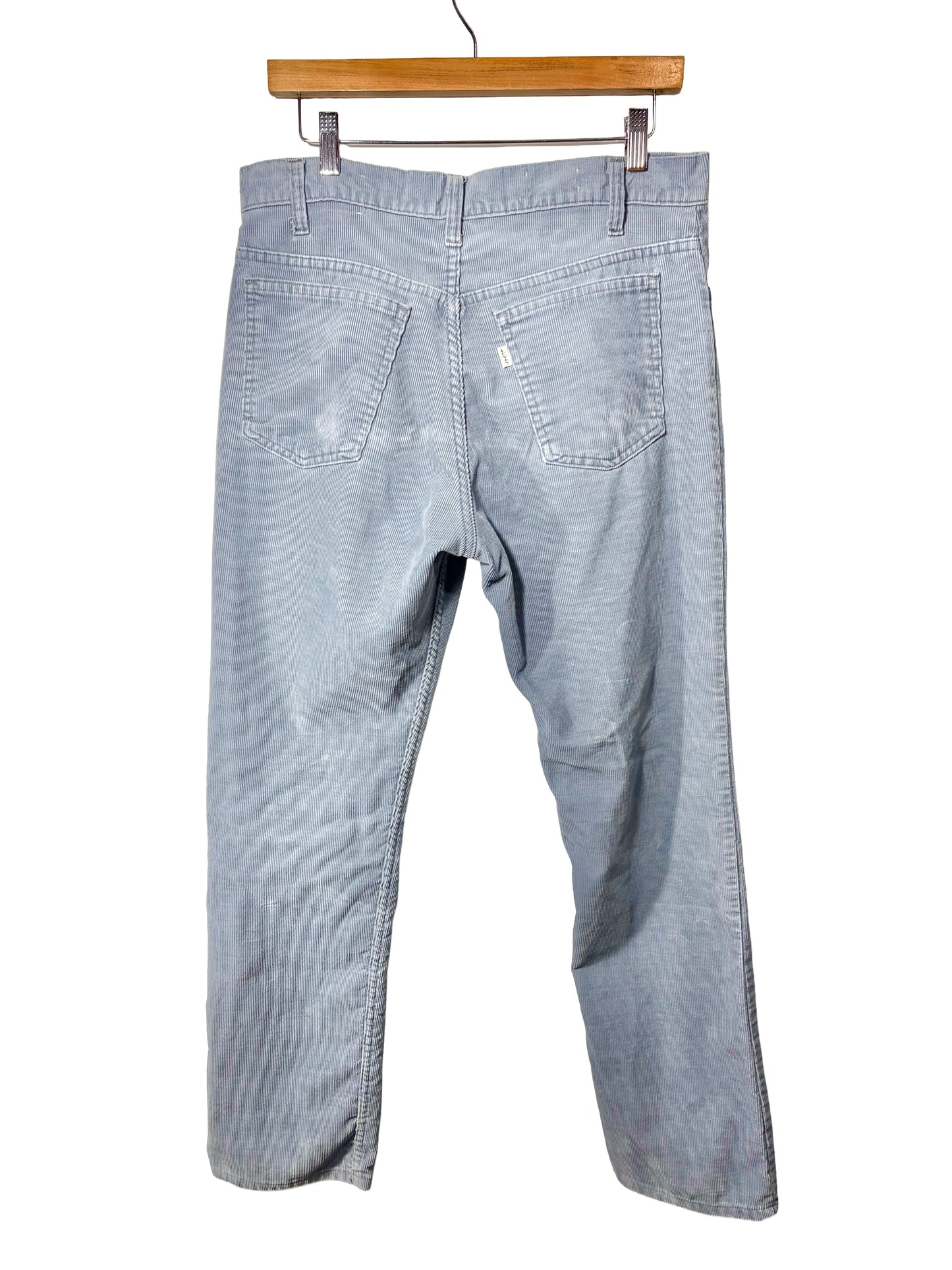 1980s Blue Grey Levi's Pinwale Corduroy Pants