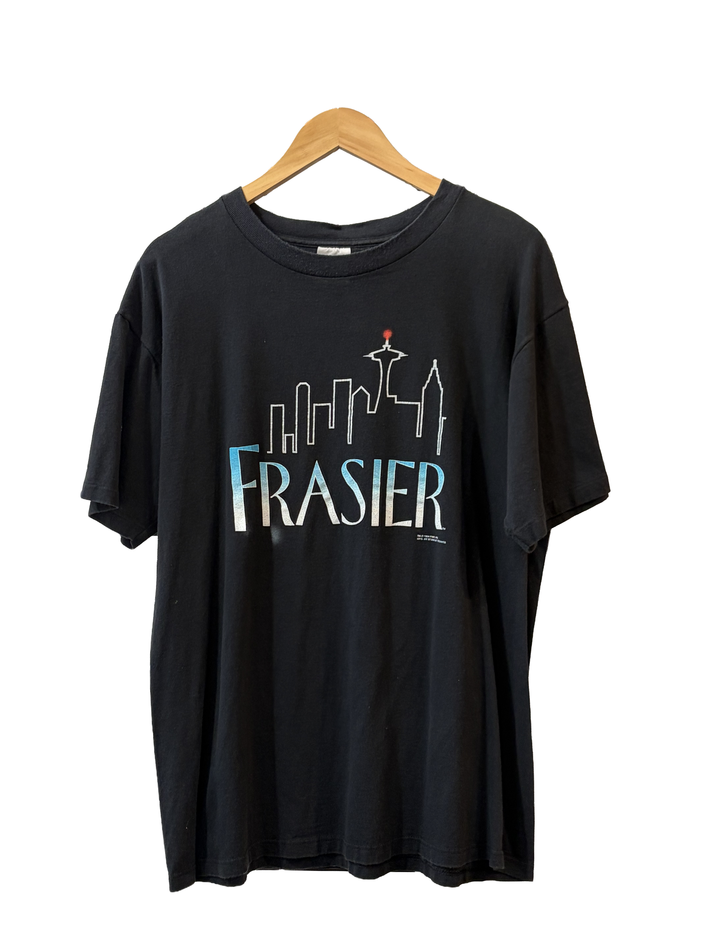1990s Black Frasier Title Card Tee