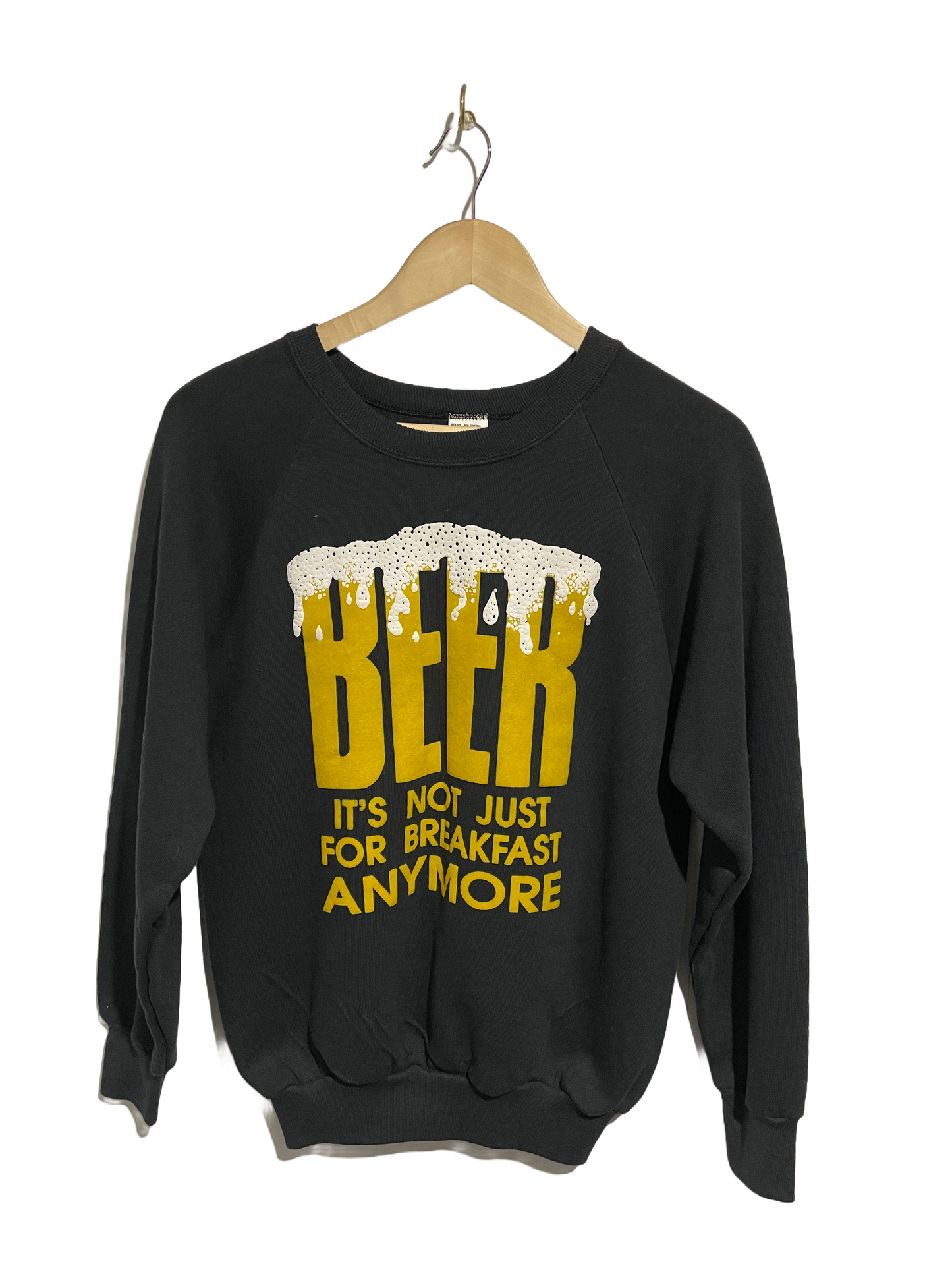 1990s Black ‘Beer for Breakfast’ Sweatshirt